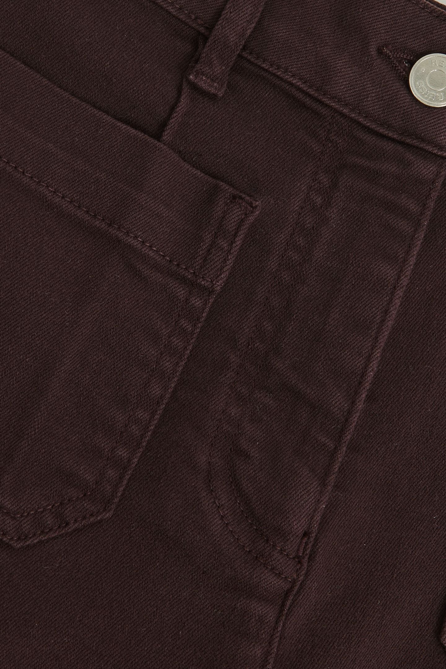FLARE PATCH POCKET JEAN BURGUNDY 5