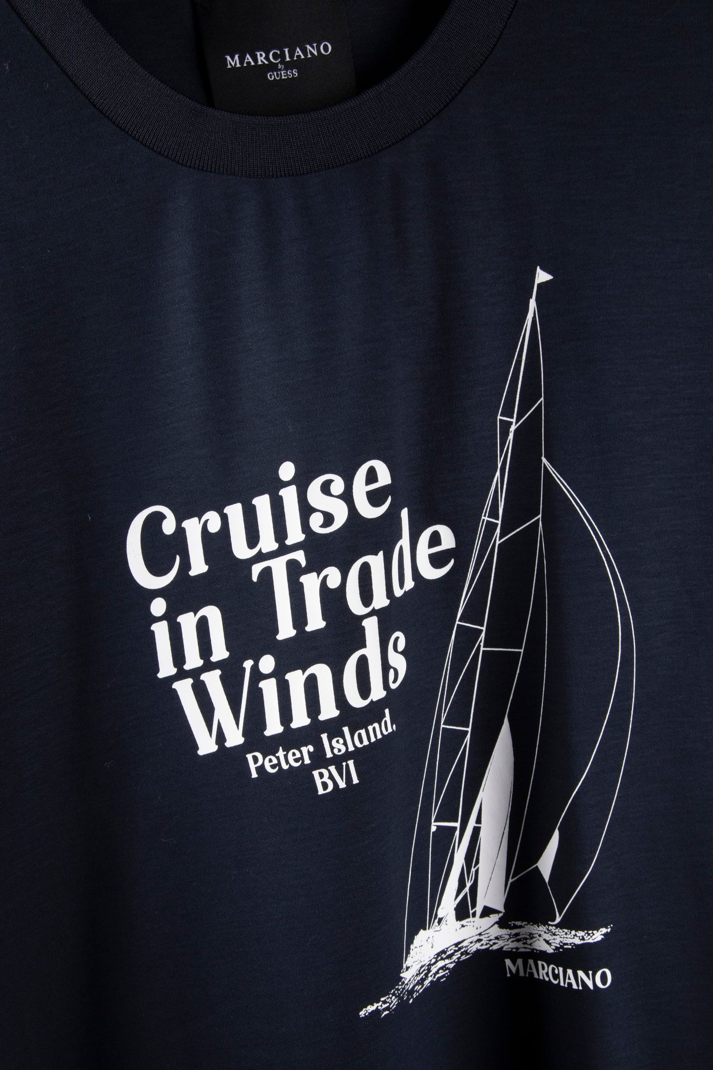 CN SS TEE WITH PRINT NAVY SEA 4
