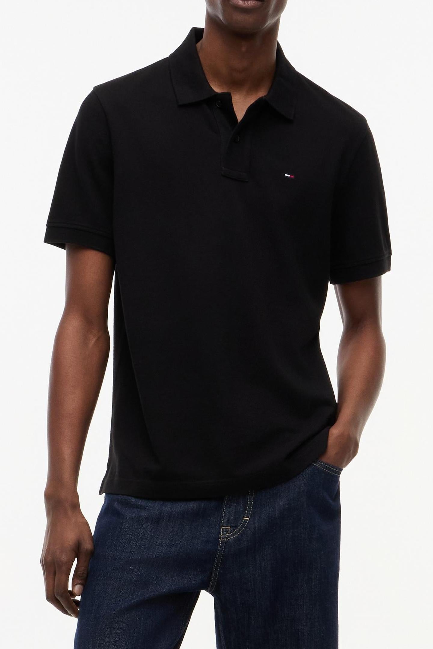 ESSENTIAL PIQUE POLO BLACK 1