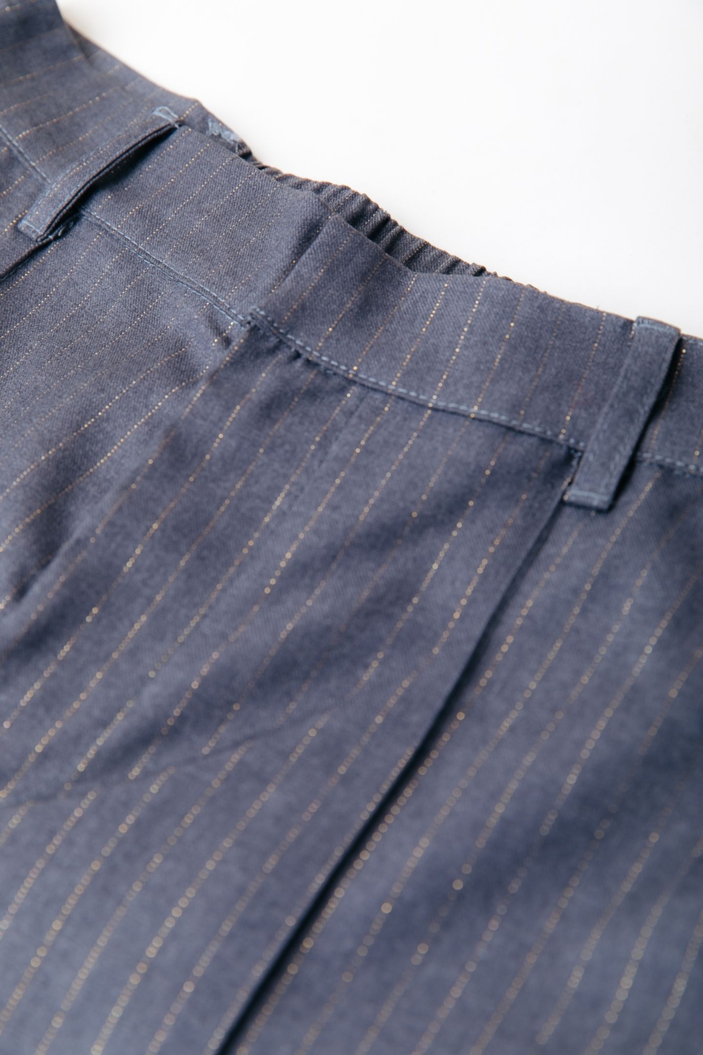 RUS LUREX PINSTRIPE PANTS DARK GREY 5