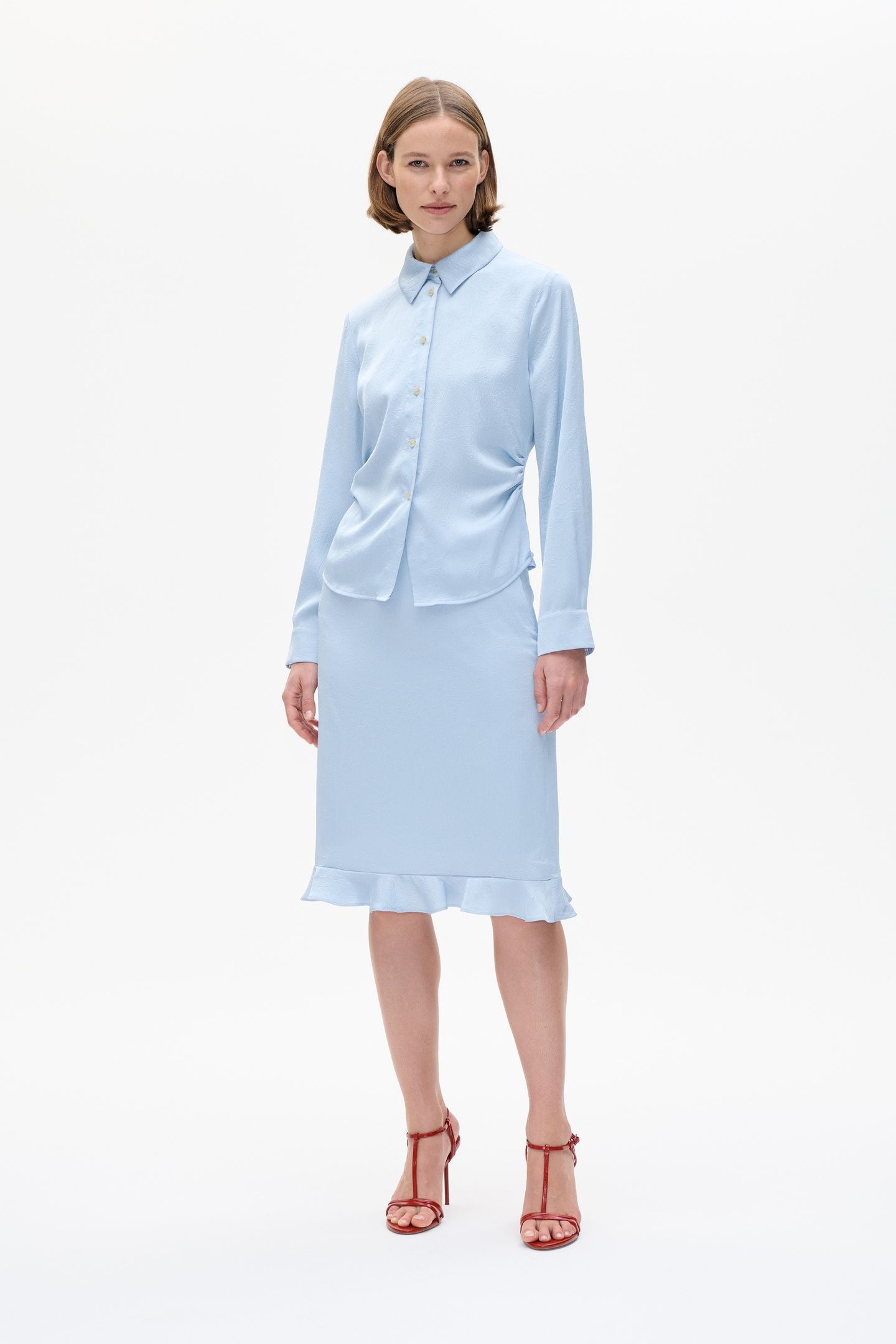 SESSE SKIRT SUBDUED BLUE 2