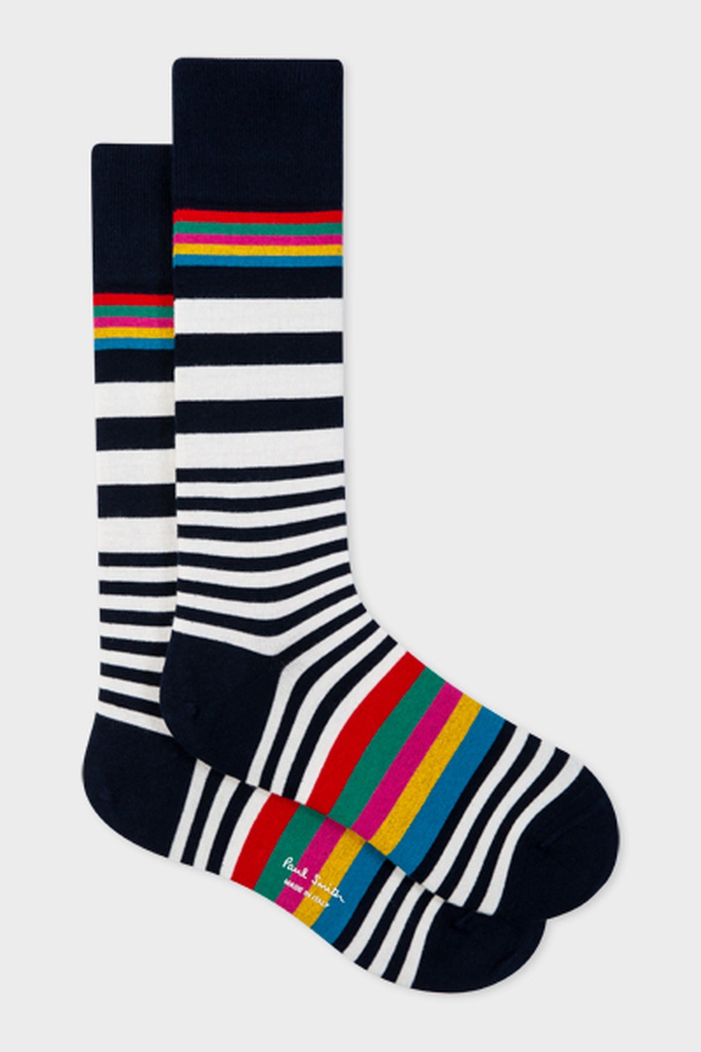 MEN SOCK WILL STRIPE NAVY 4