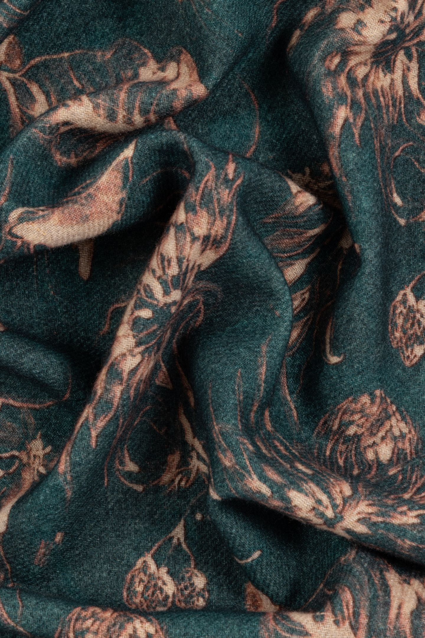MEN SCARF THISTLEBERRY PETROL GREEN 4