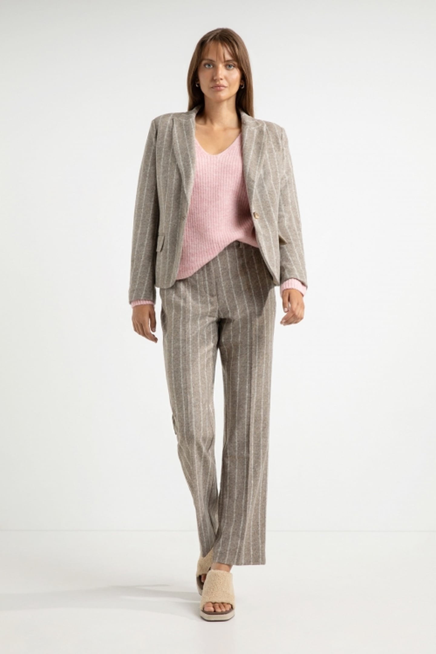 ABRAHAM PANTS MOCCA STRIPE 2