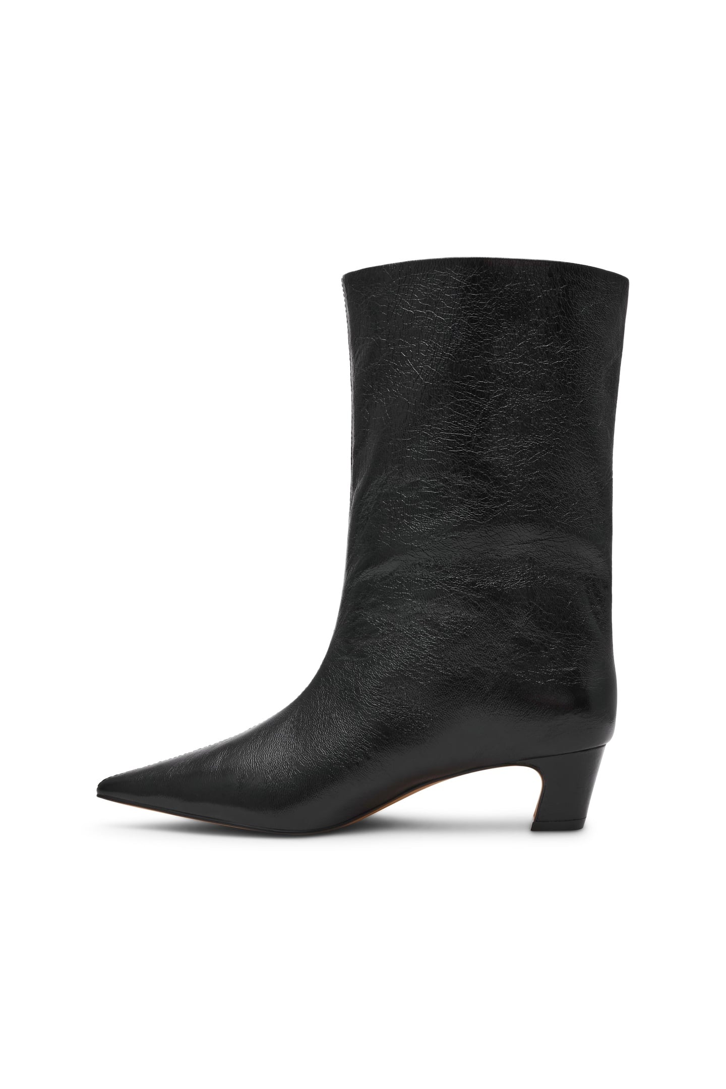 LYTTON BOOTIES BLACK PATENT 6