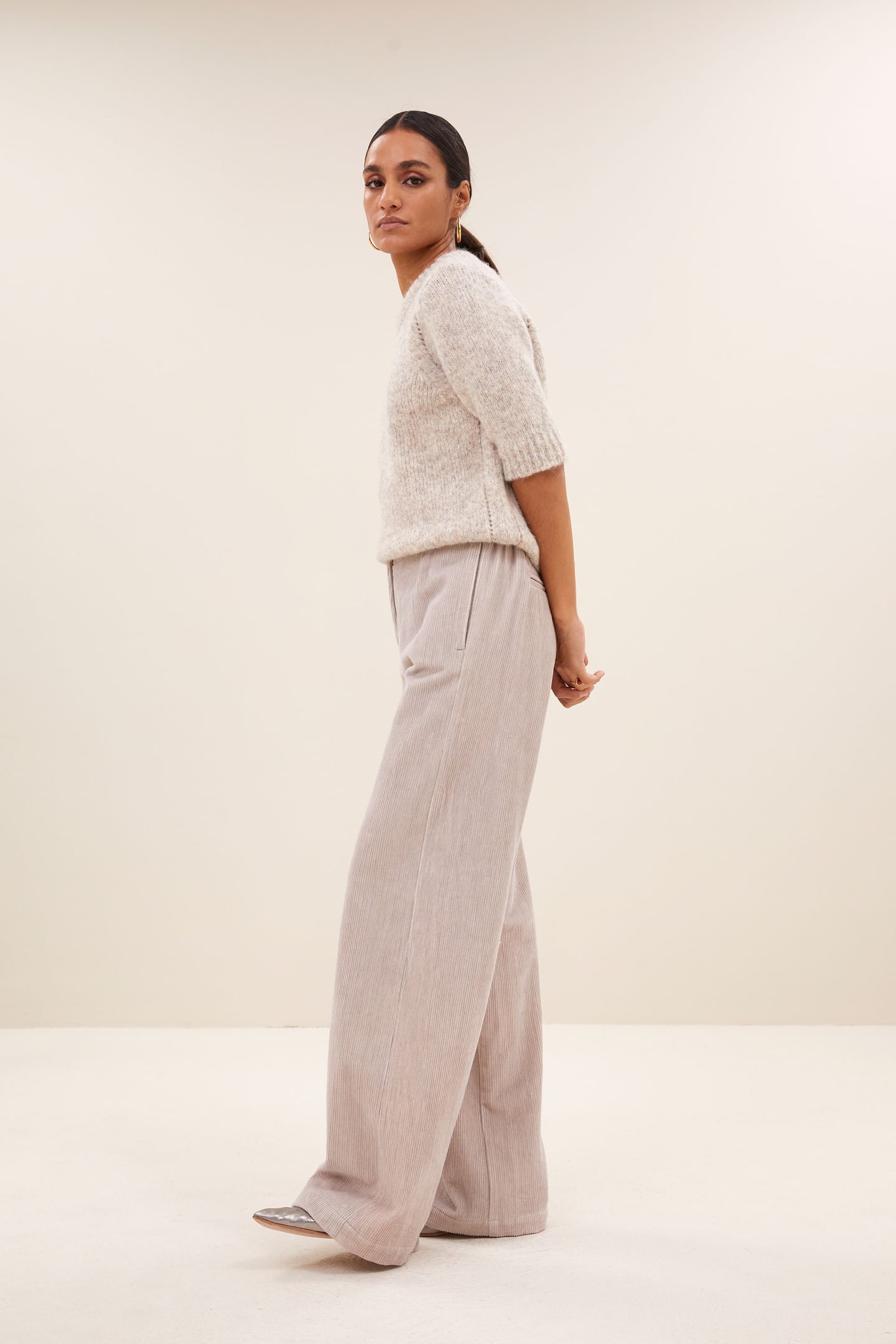 ODIN CORD PANTS LIGHT CHALK 5
