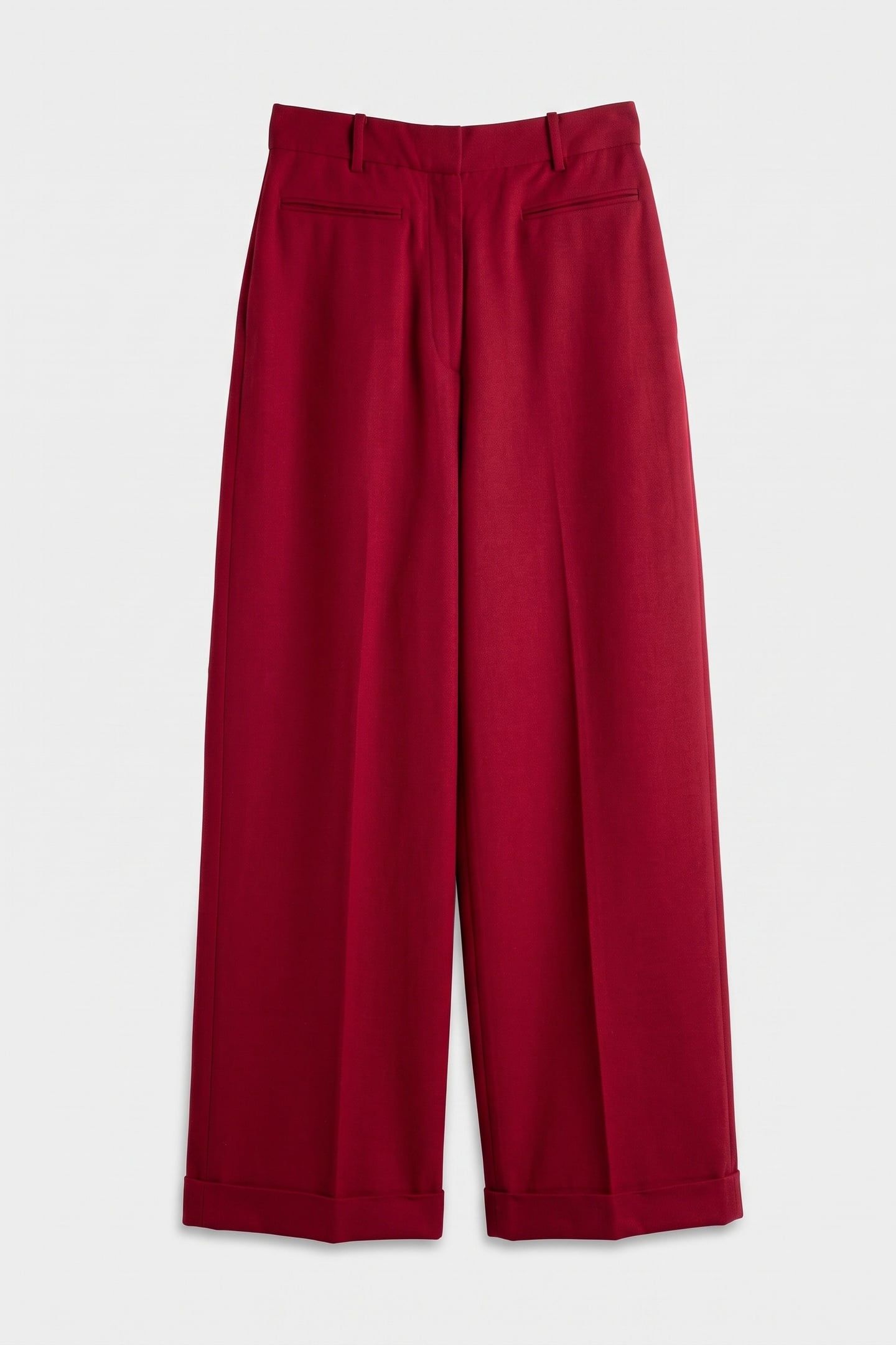 X MACY WOOL TROUSER RED 3