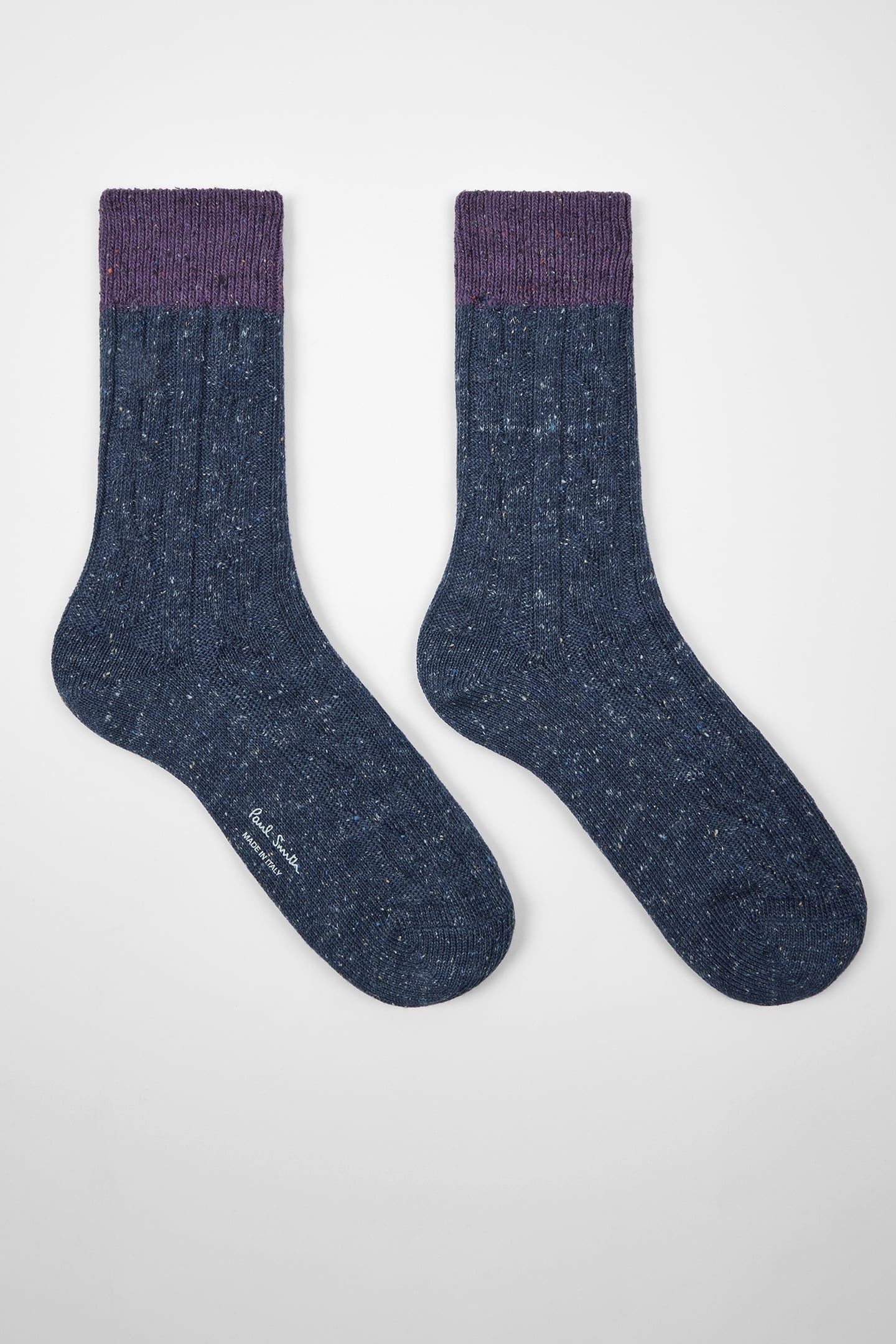 WOMEN SOCK NEPS CABLE NAVY 1