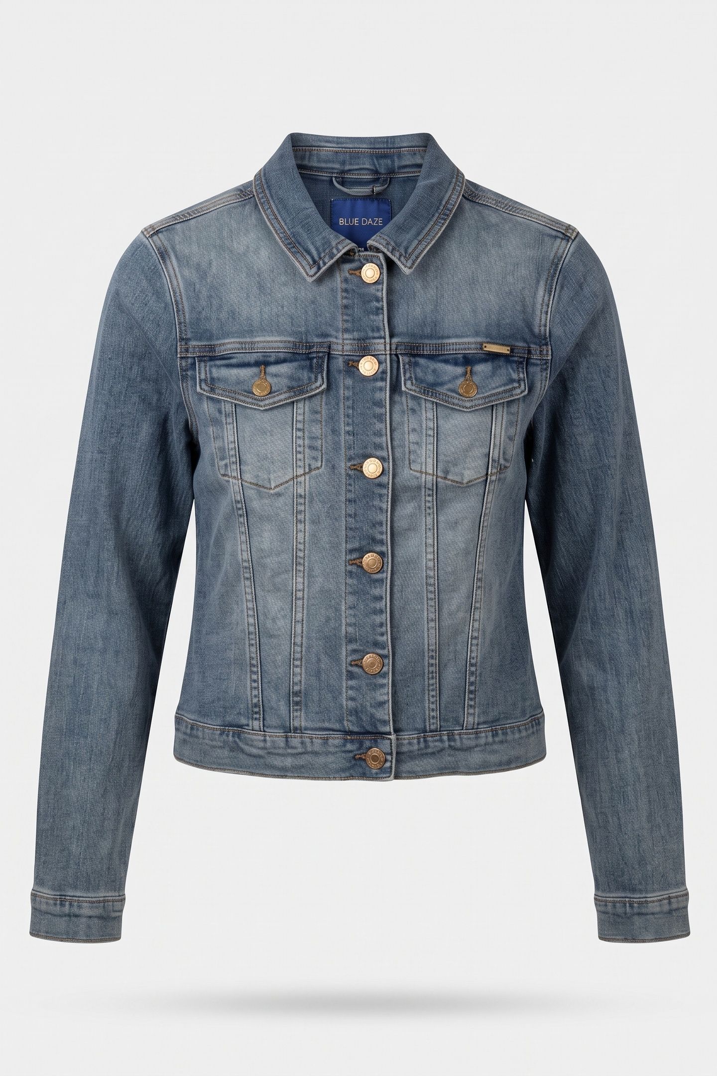 BASIC DENIM JACKET TWILL STRETCH DENIM LIGHT DENIM 3