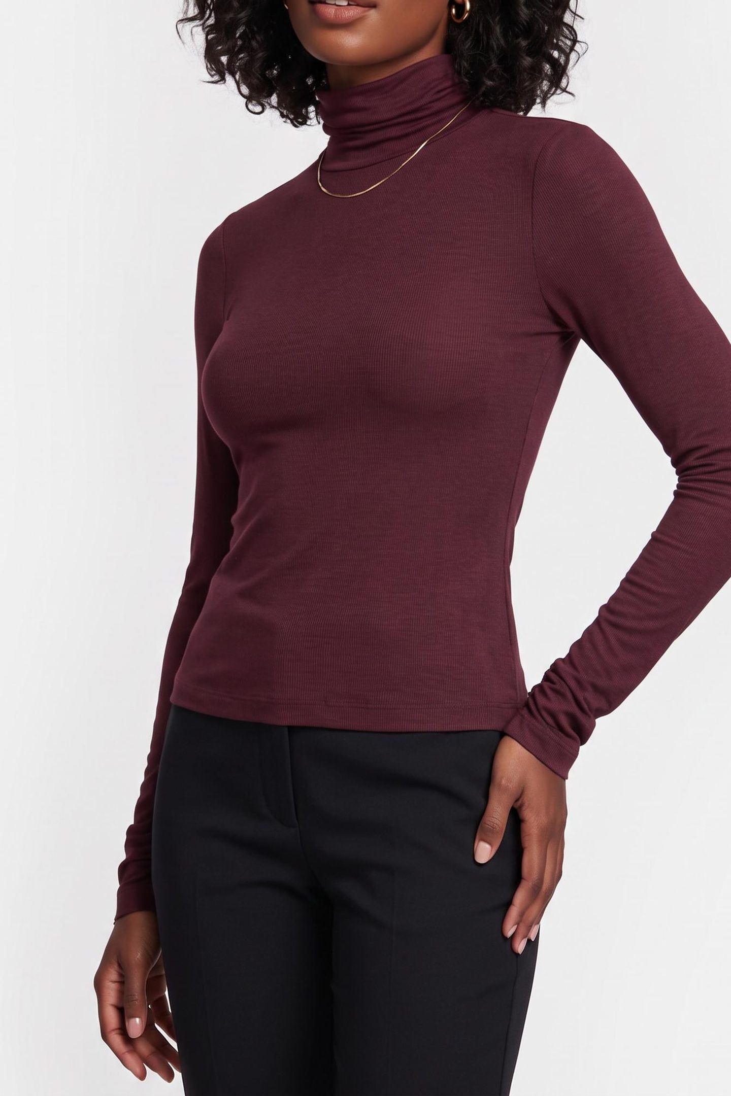 ASTRID TURTLE NECK L REGAL PLUM 1