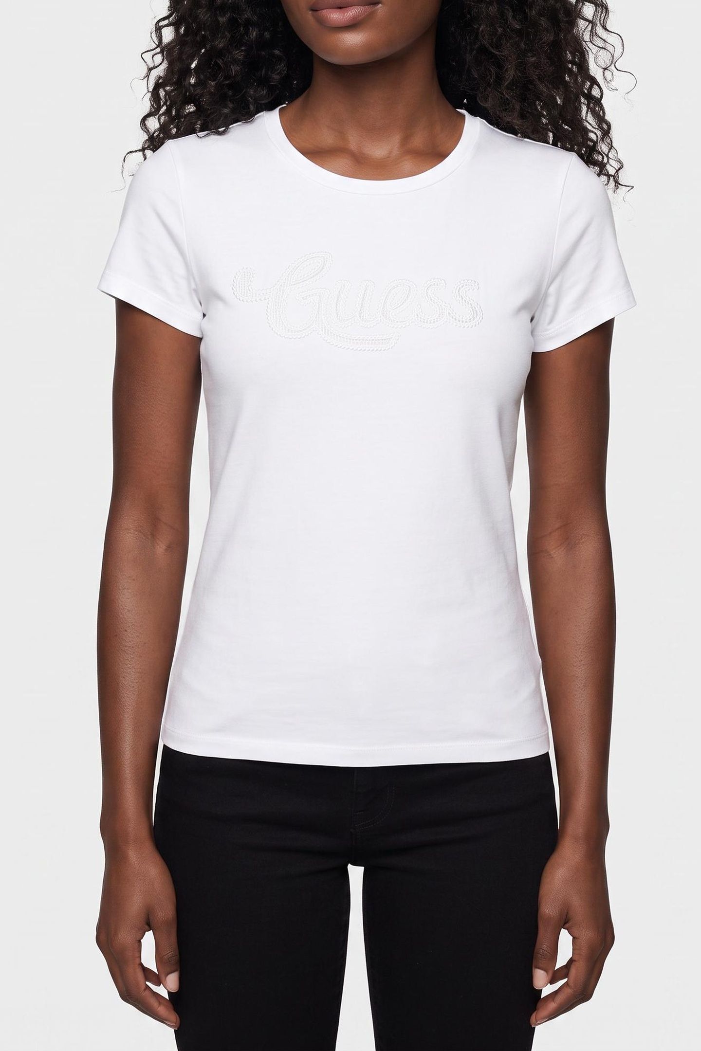 SS GUESS DOT LOGO R3 PURE WHITE 1