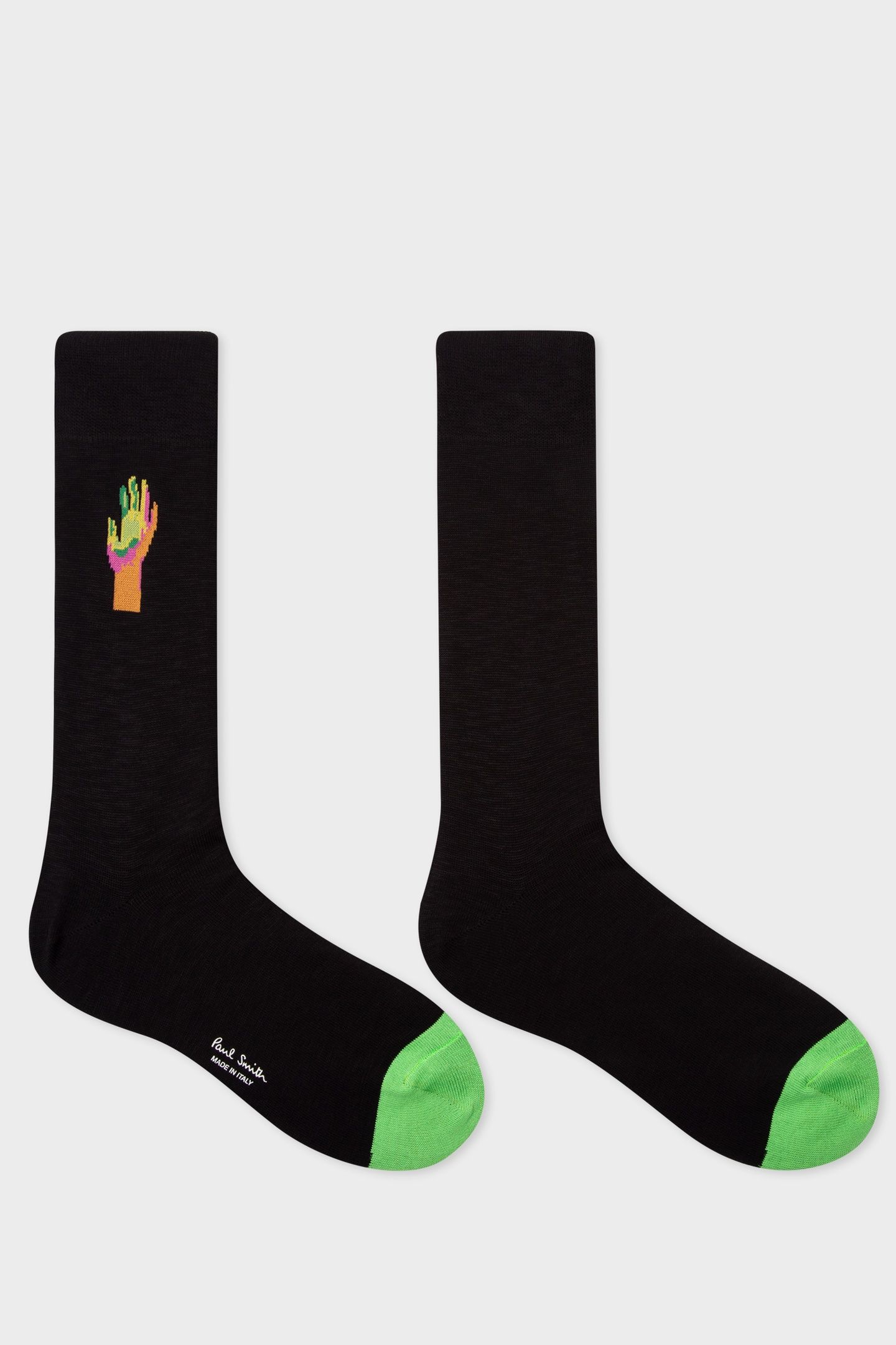 MEN SOCK WATERCOLOUR BLACK 2