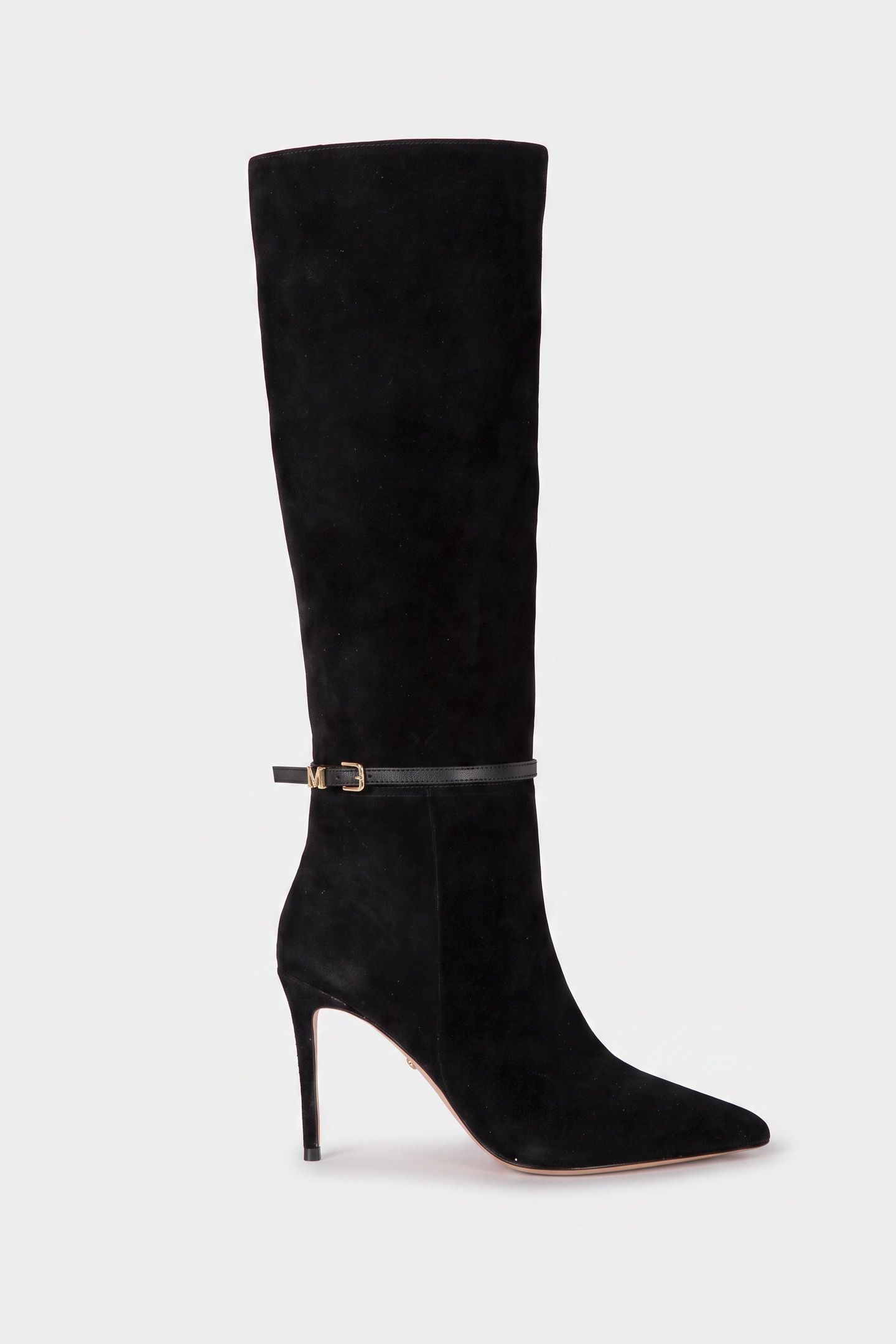 TUBULAR SHAFT BOOT BLACK SUEDE 1