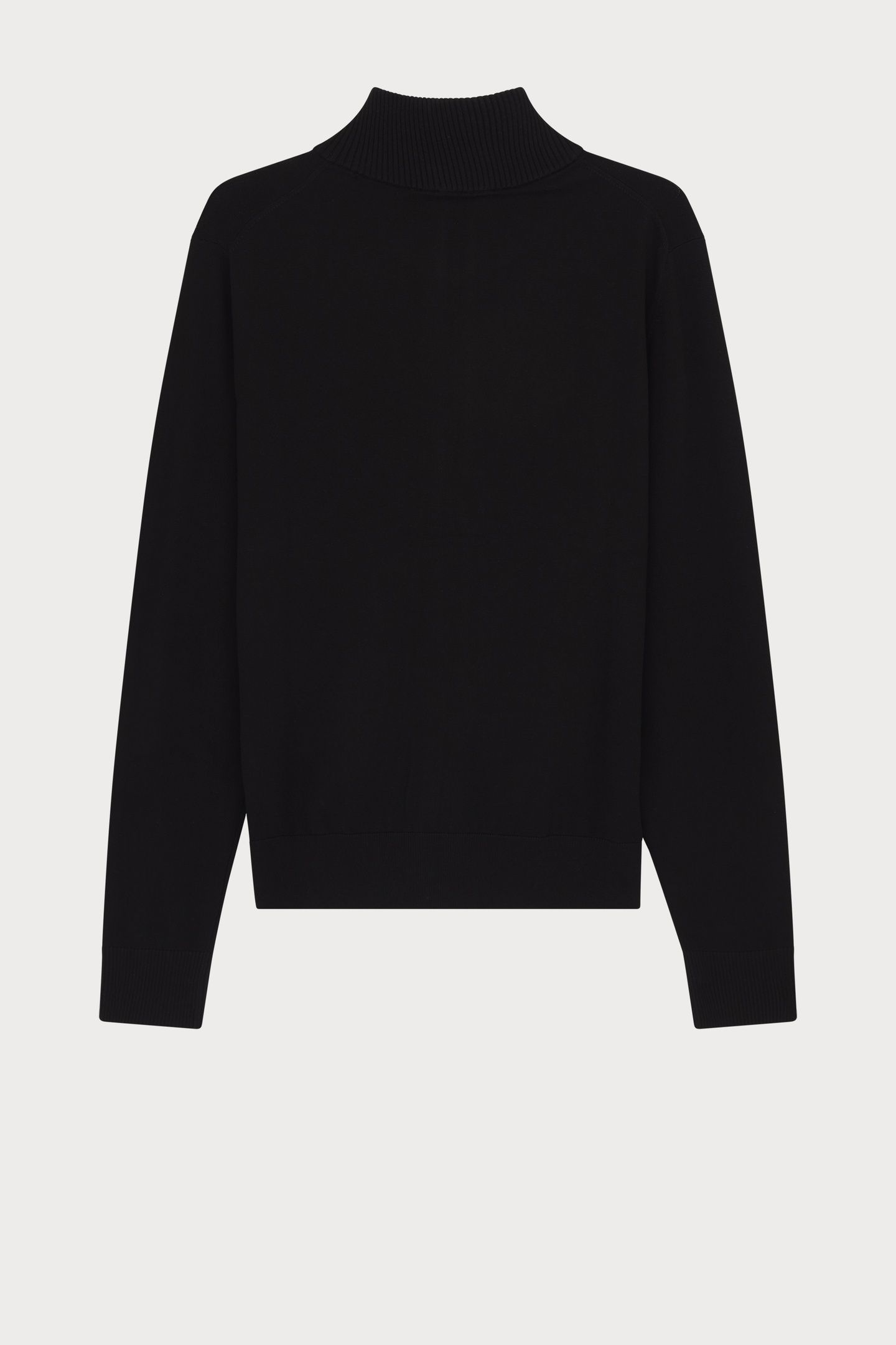 MENS CARDIGAN ZIP THRU BLACK 2