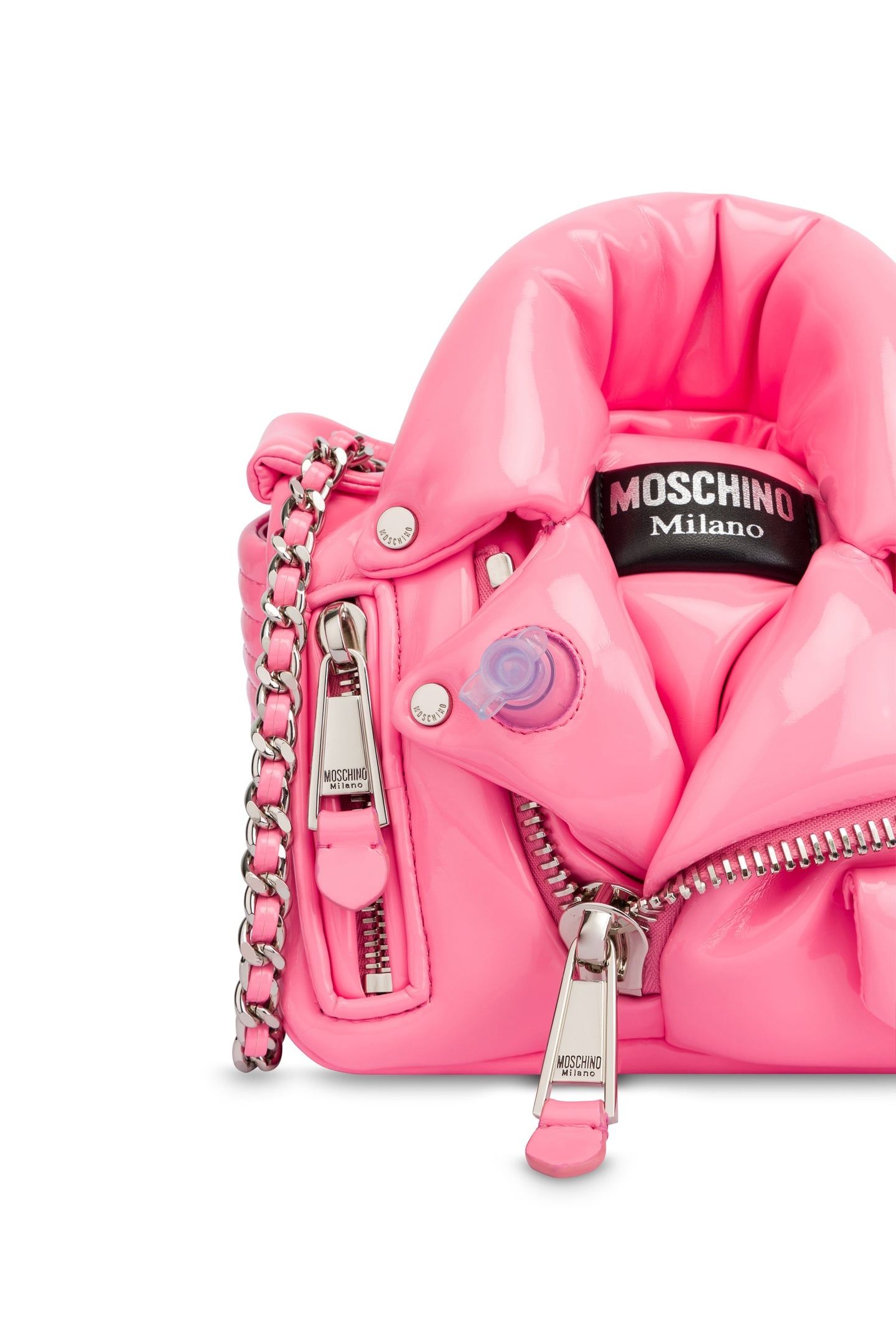 BIKER BAG INFLATABLE EFFECT PINK 5