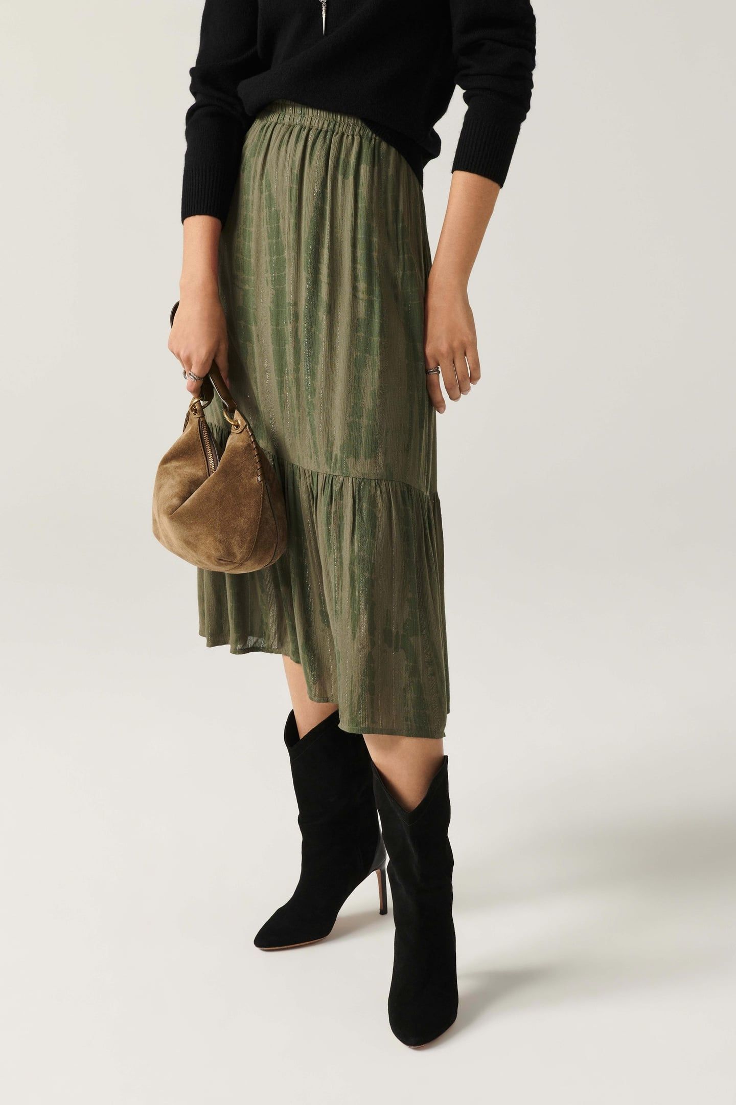 MID-LENGTH SKIRT KAKI 3