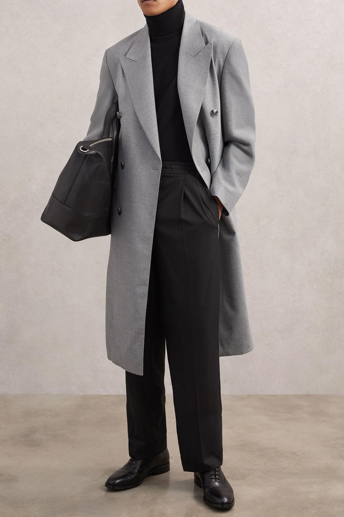 LS DB OVERSIZED OVERCOAT GREY 3
