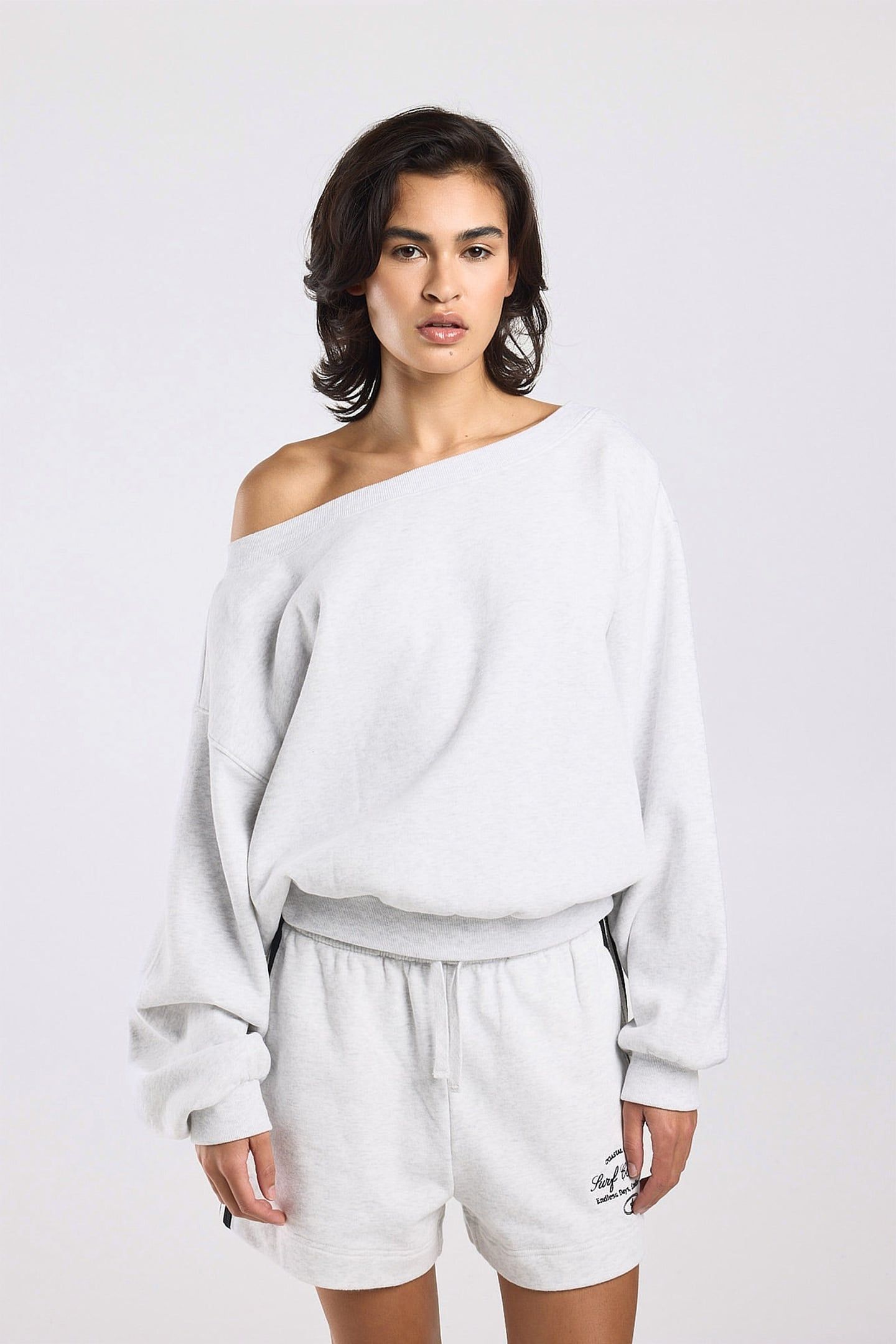 SILVIE LIGHT GREY MELANGE 1