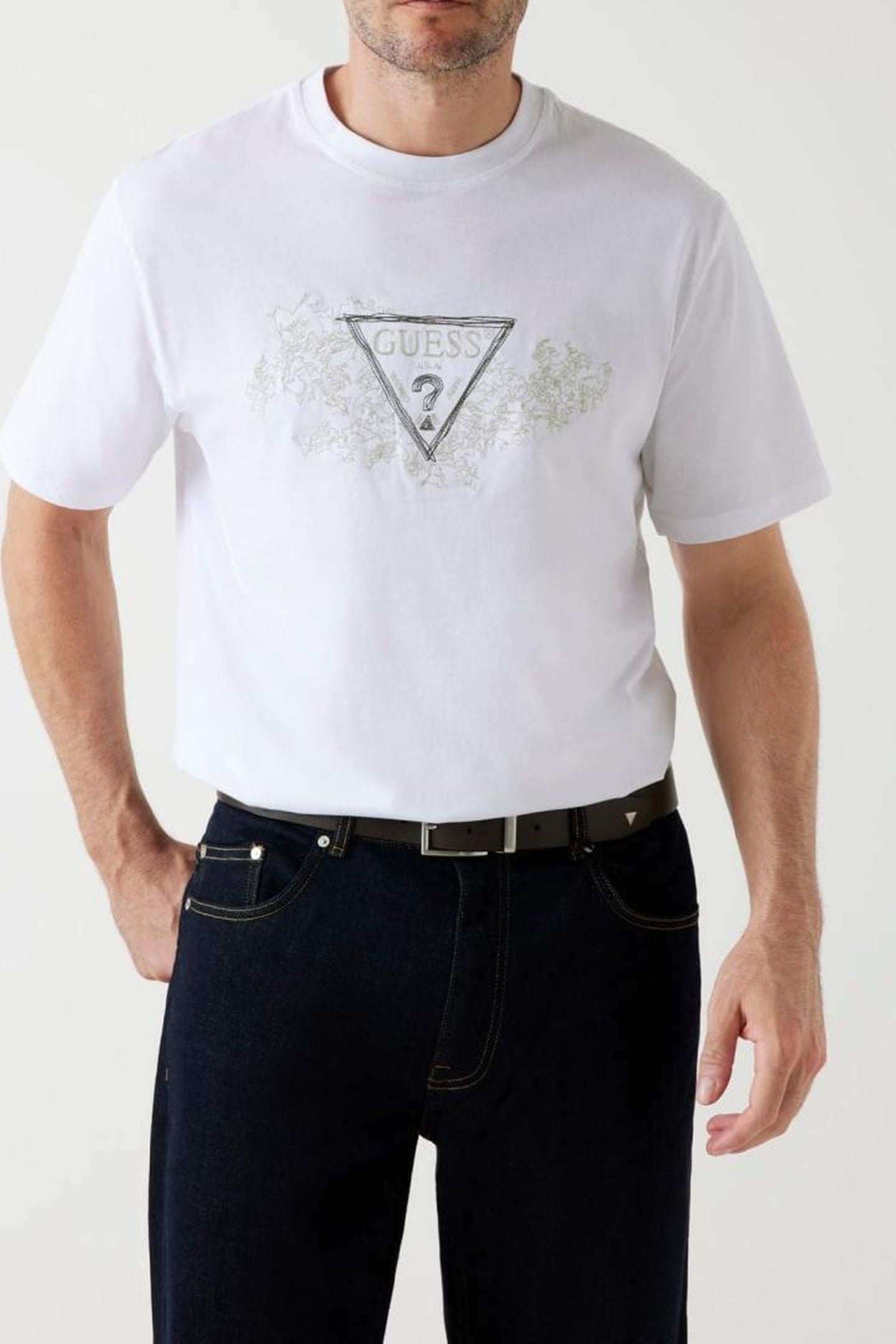 CN SS EMBROIDERY TRI PURE WHITE 1