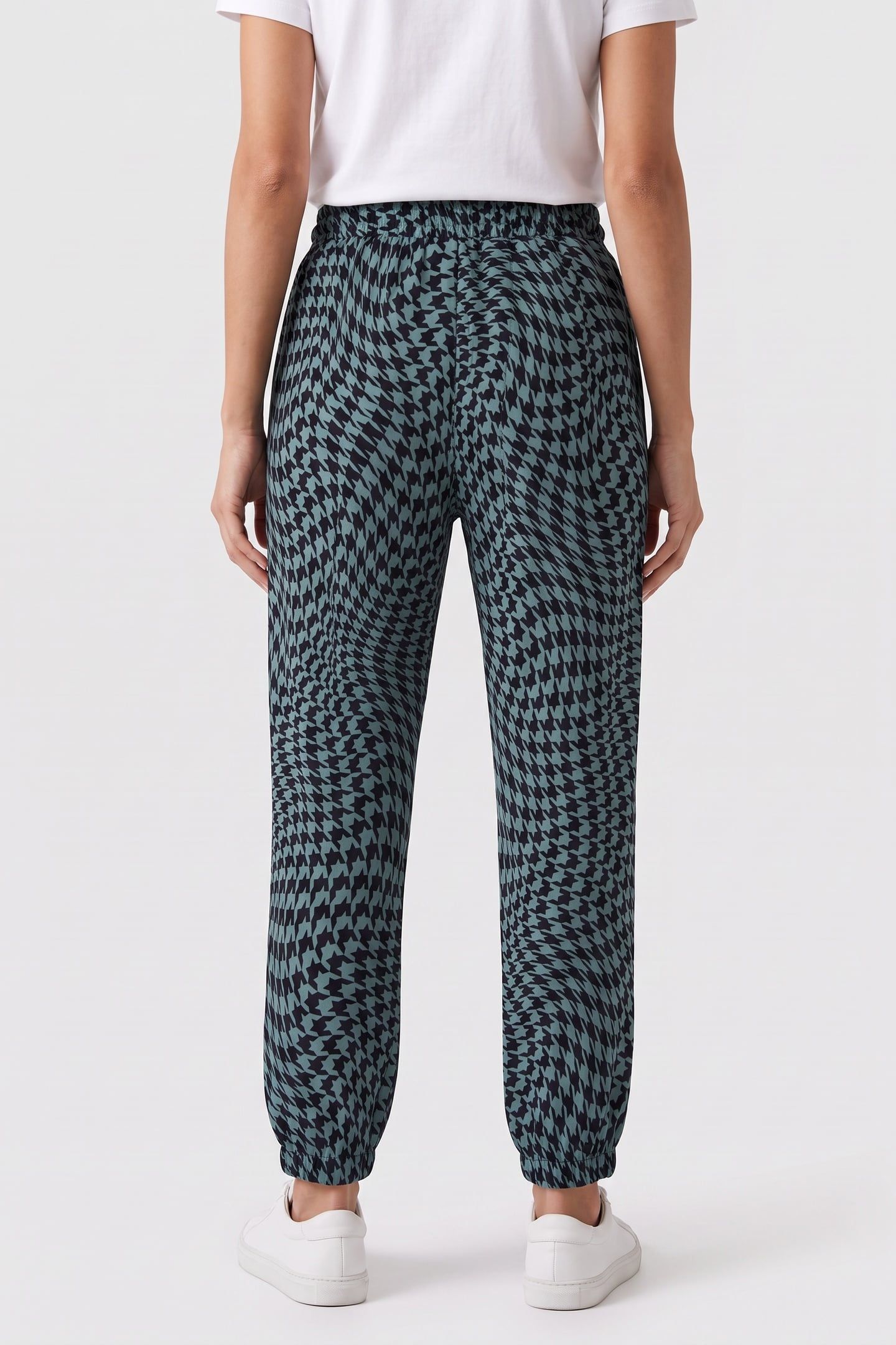 FOREVER FLEECE GO-TO SWEATPANTS WARPED HOUNDSTOOTH/ARCTIC WA 2