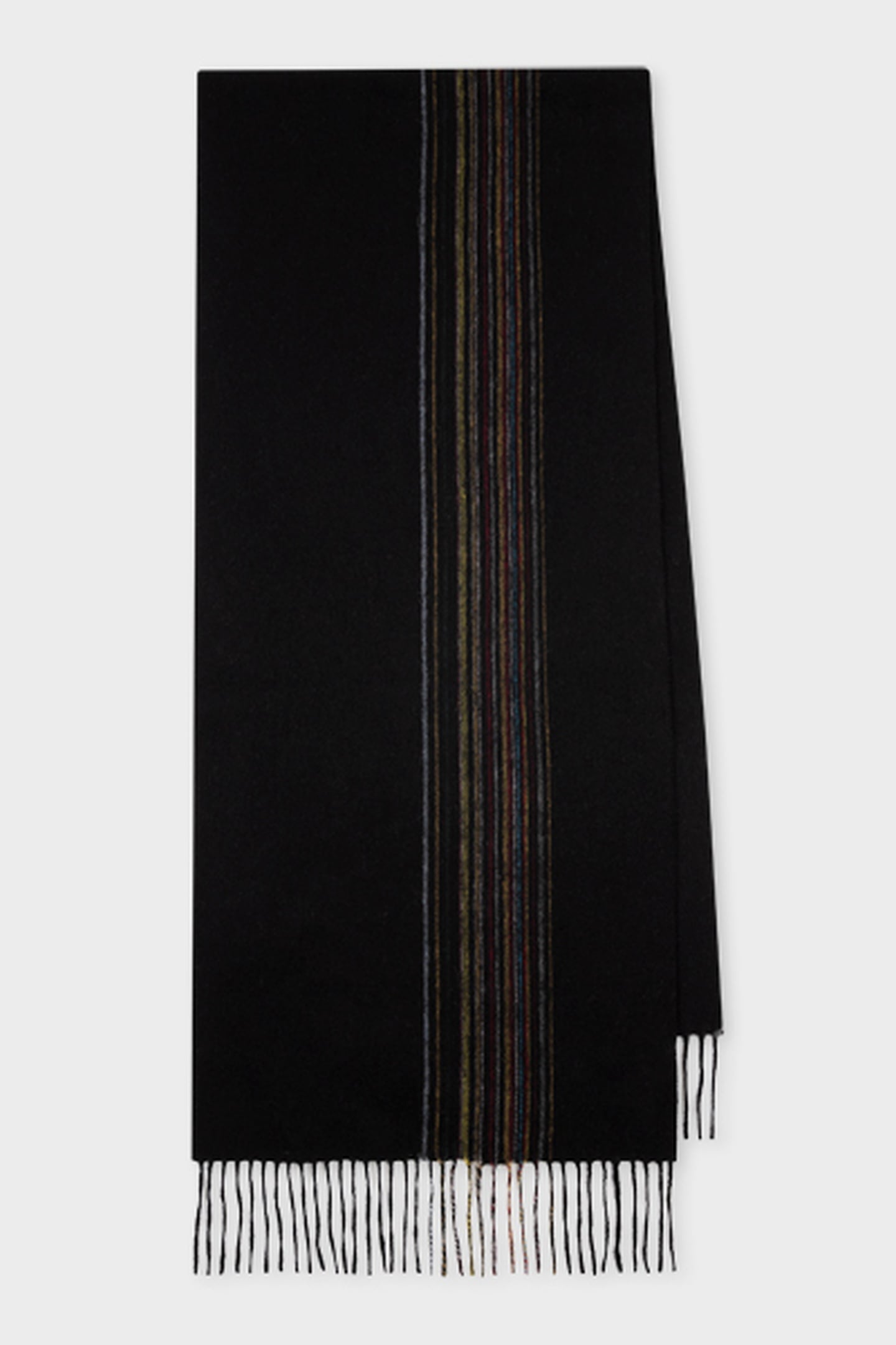 MEN SCARF OFFSET SIGNATR BLACK 2
