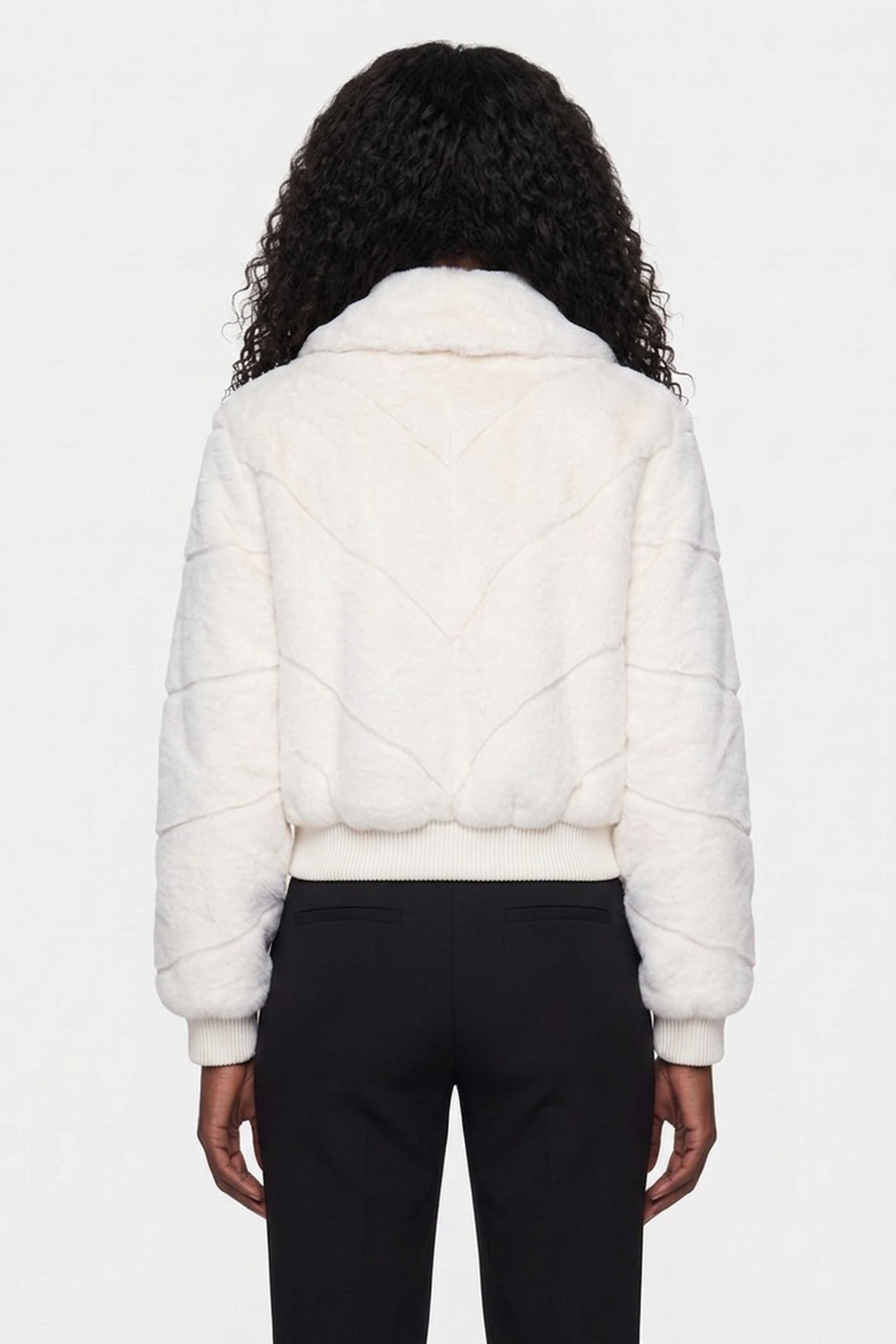 MAYA FAUX FUR JACKET MACADAMIA MULTI 2