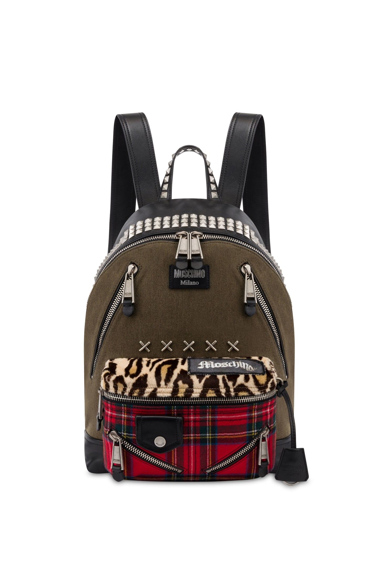 MILITARY PATCHWORK BACKPACK GREEN 1