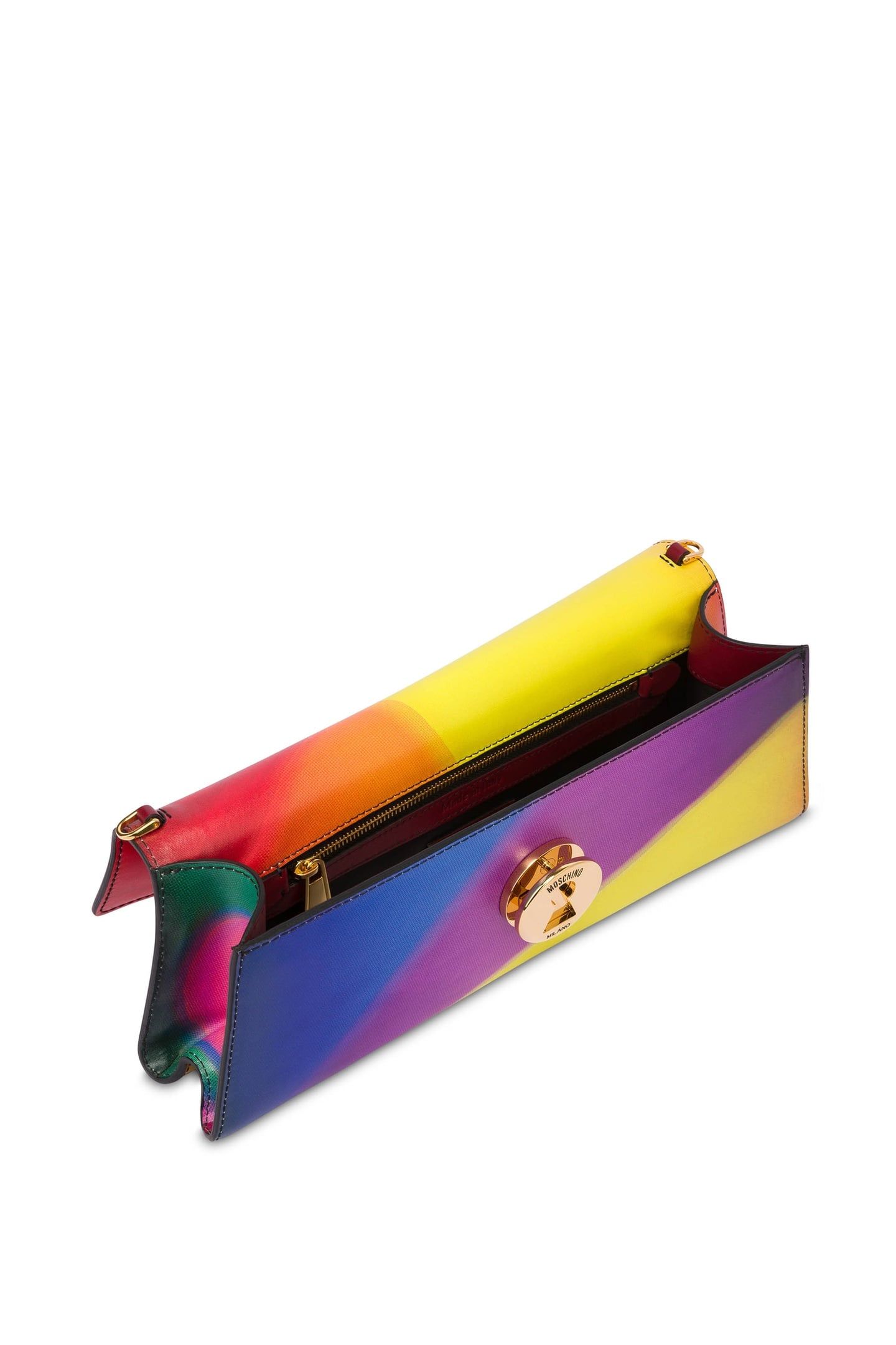 PROJECTION PRINT CALFSKIN MAXI CLUTCH MULTICOLOR 3
