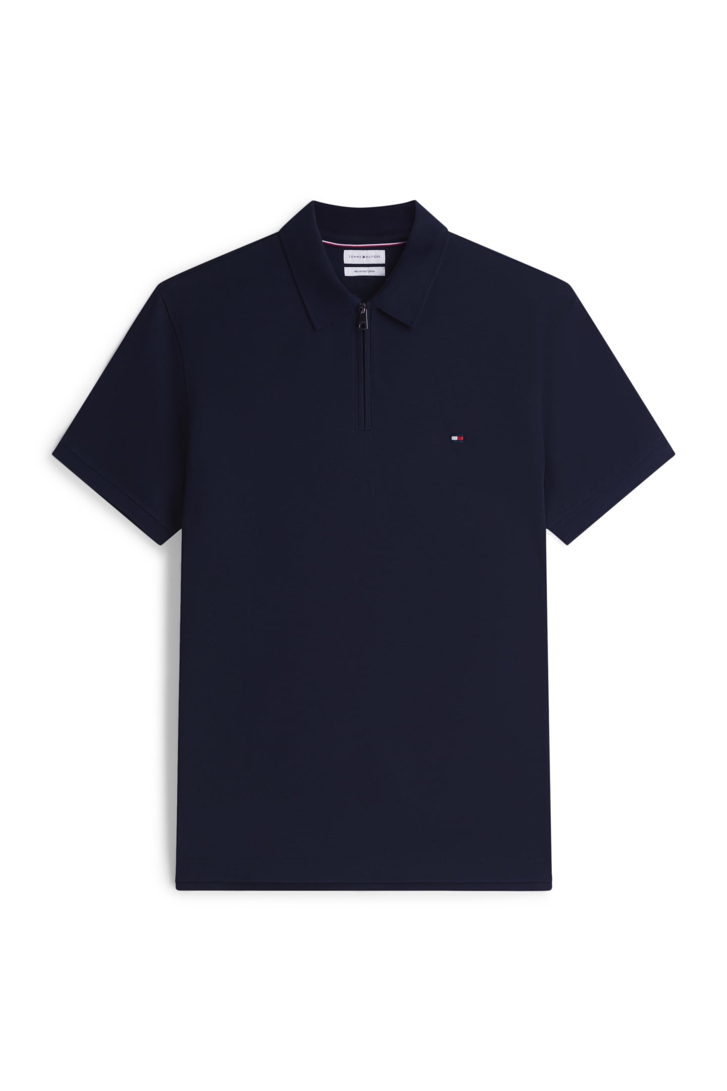 MERC PIQUE ZIP REGULAR POLO DESERT SKY 4