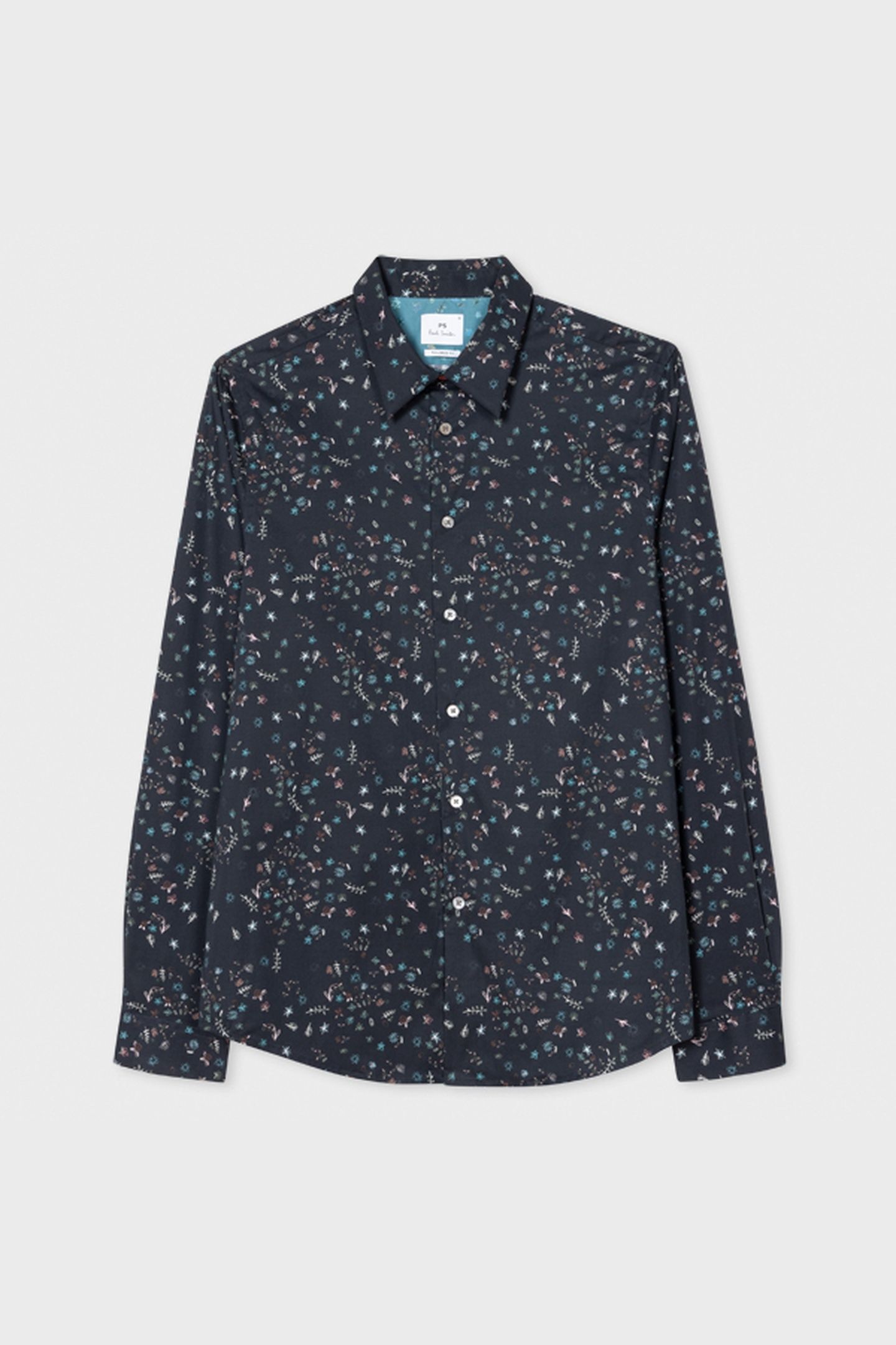 MENS LS TAILORED FIT SHIRT VERY DARK NAVY 4