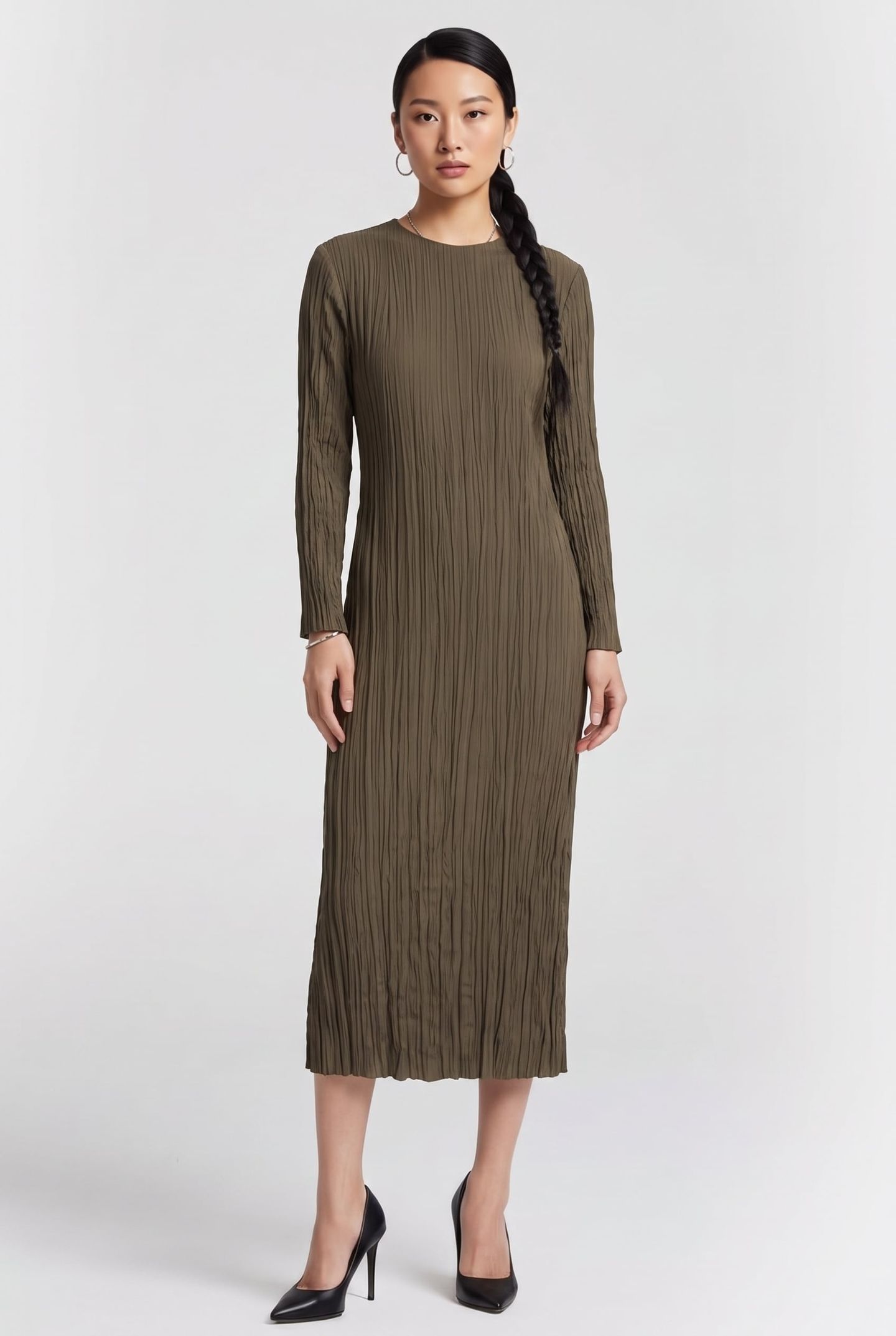 ST MALOU DRESS KHAKI 1