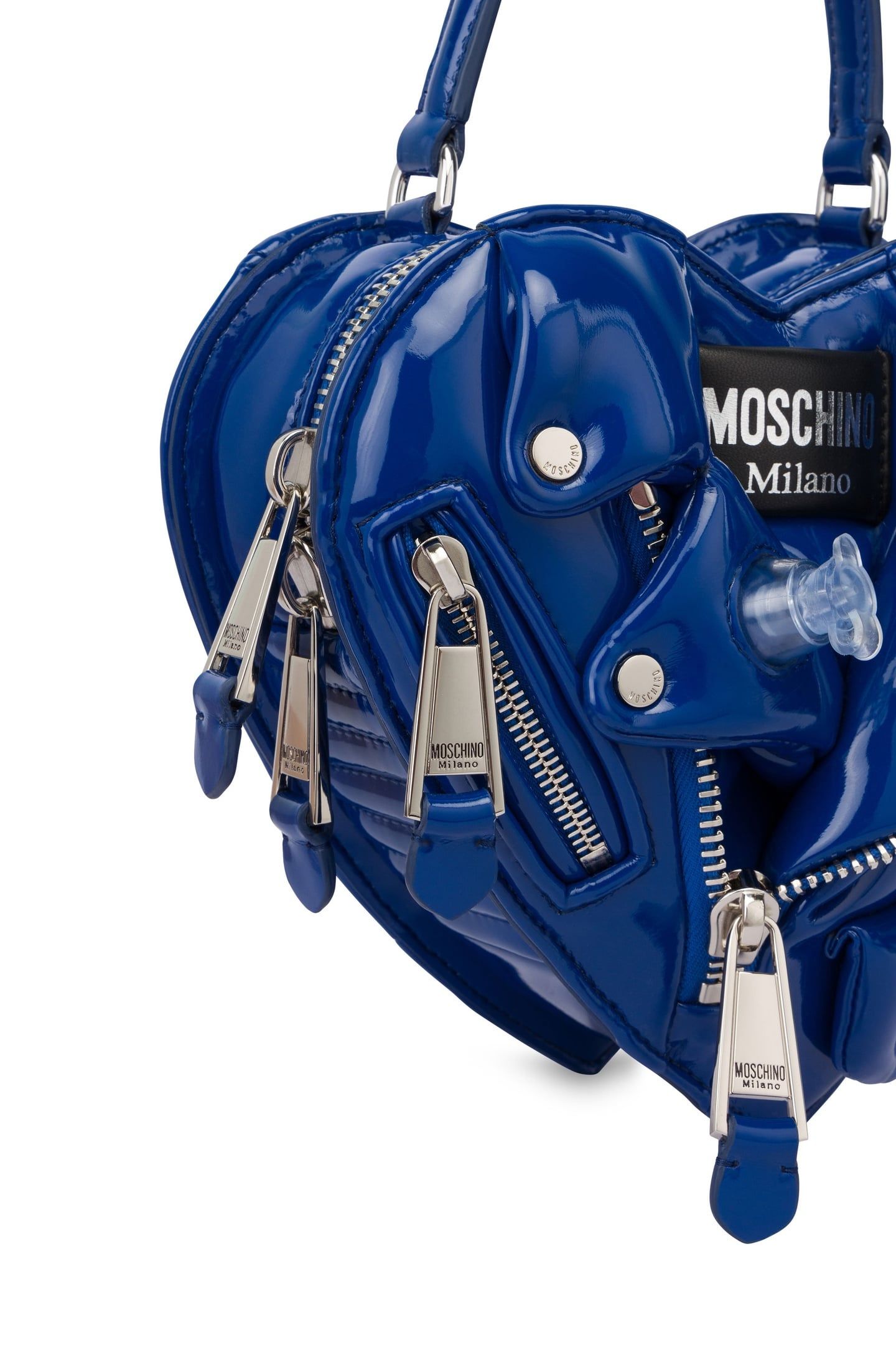HEART BIKER BAG INFLATABLE EFFECT BLUE 6