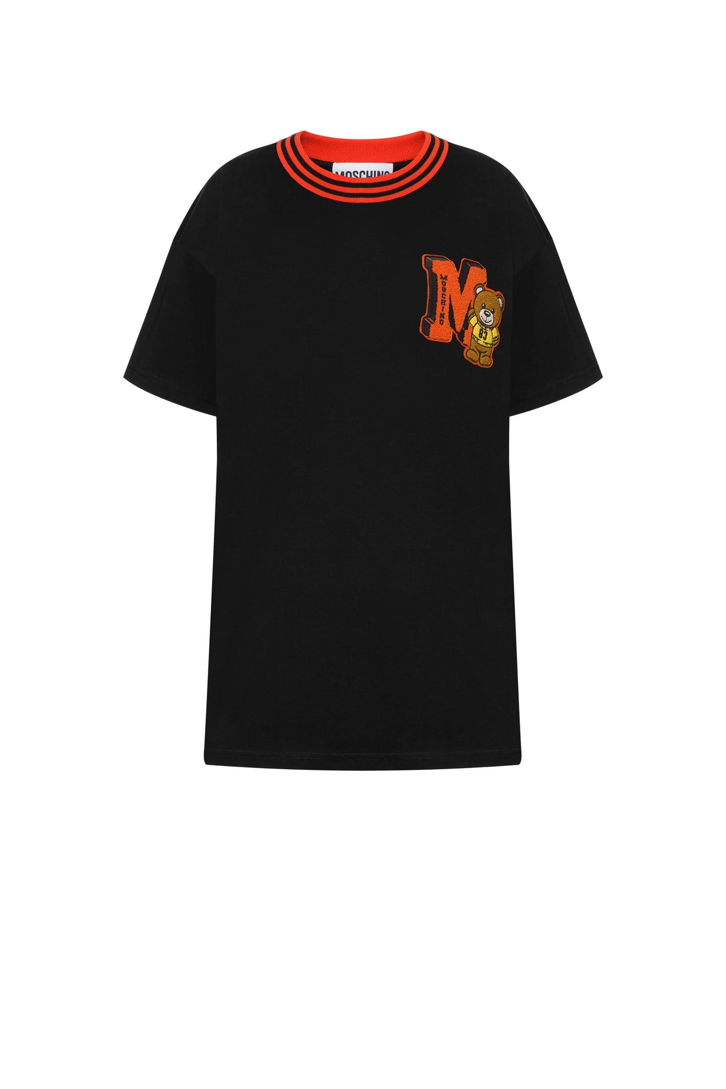 VARSITY TEDDY BEAR ORGANIC JERSEY T-SHIRT BLACK 3