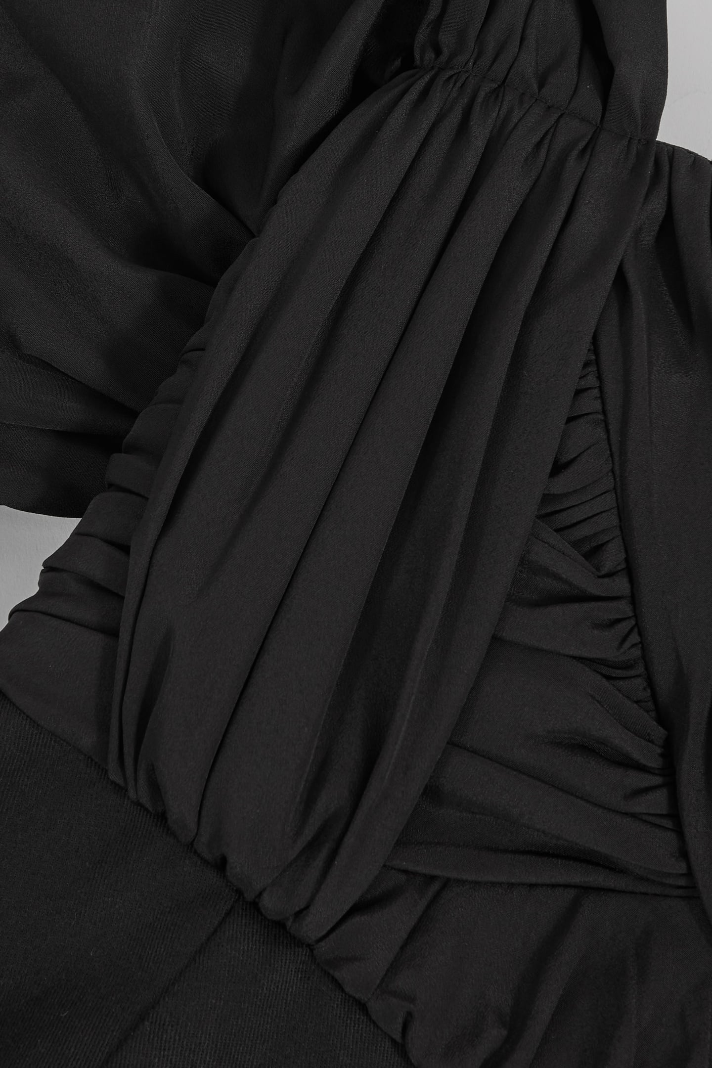 BARDOT SCULPTURAL DRESS BLACK 5