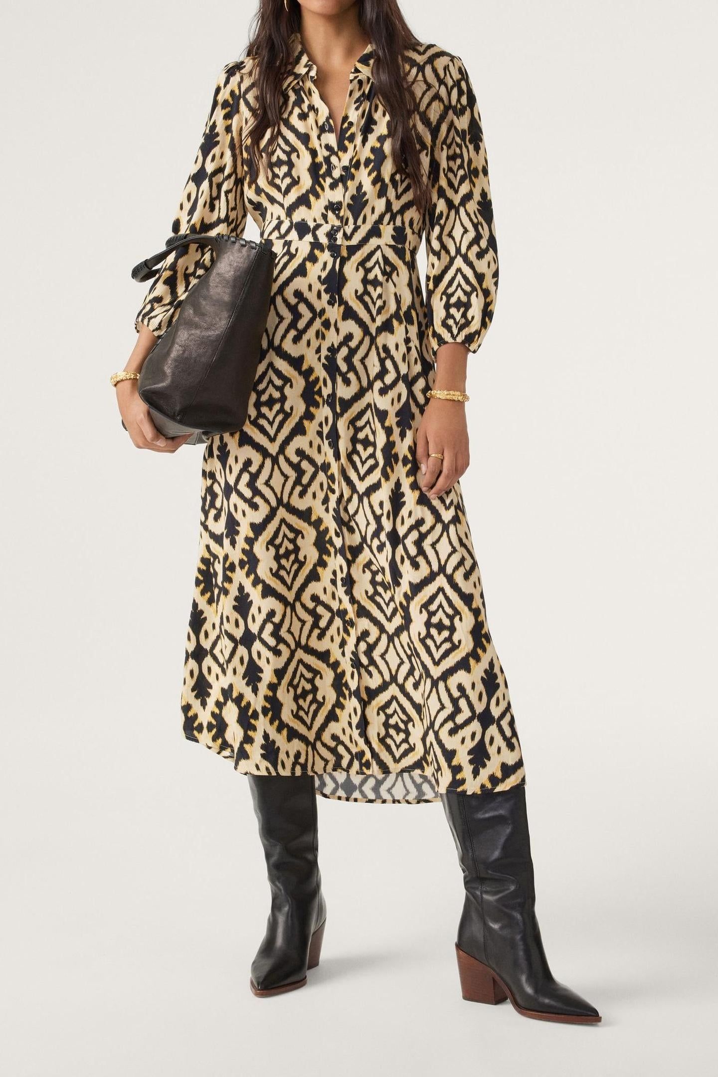 MID-LENGTH DRESS JAUNE 1
