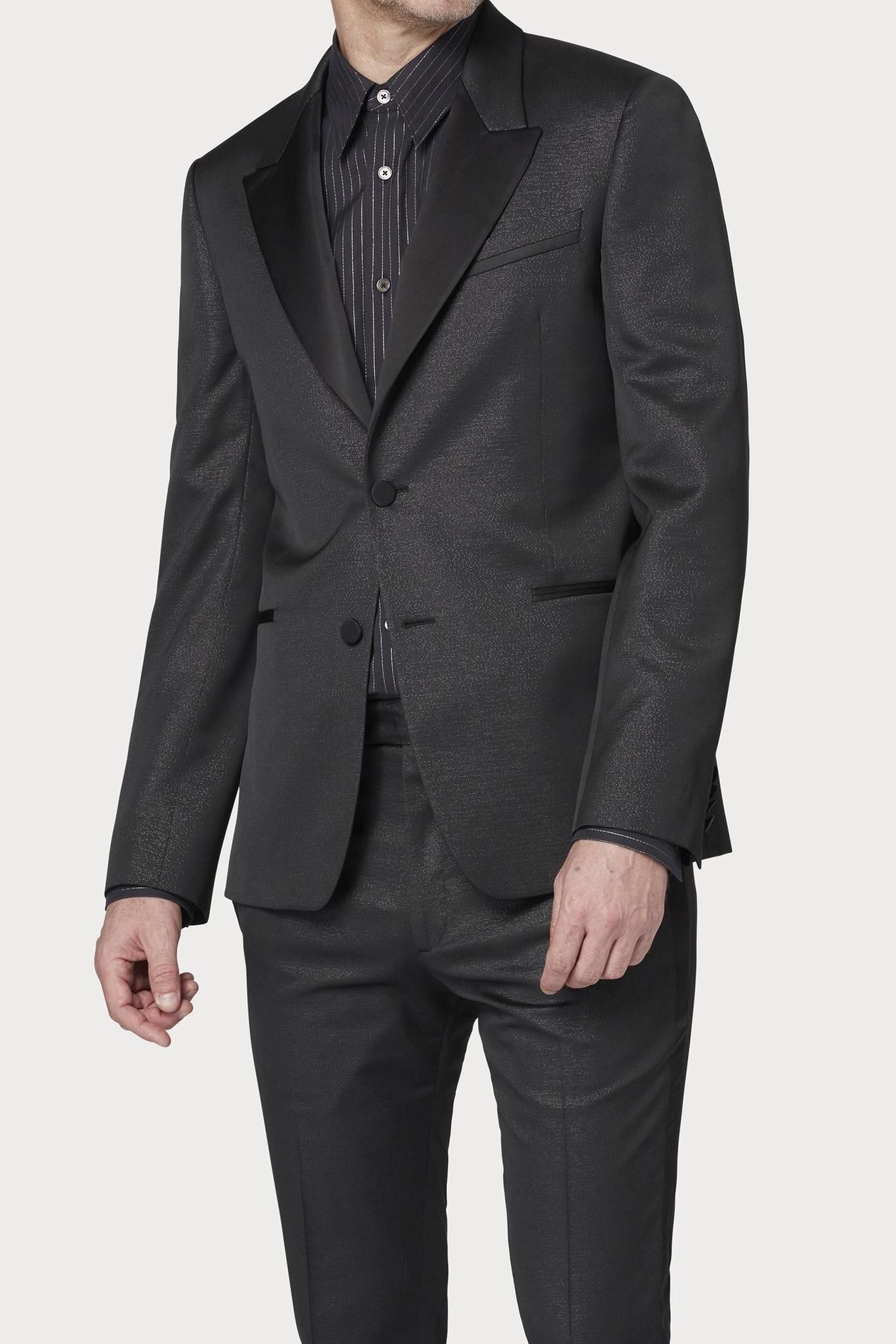 MENS 2 BUTTON JACKET BLACK 6
