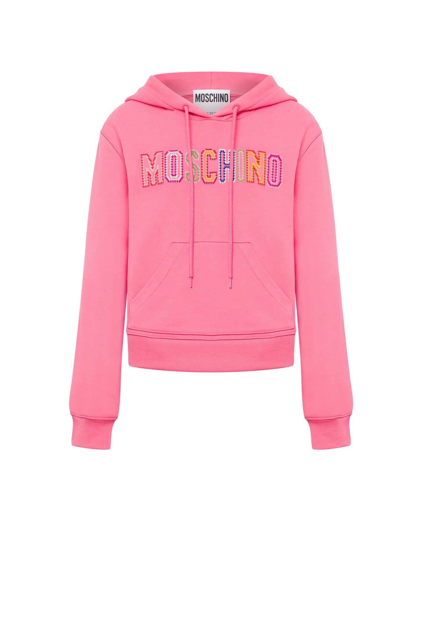 ORGANIC COTTON CROCHET LOGO SWEATSHIRT PINK 3