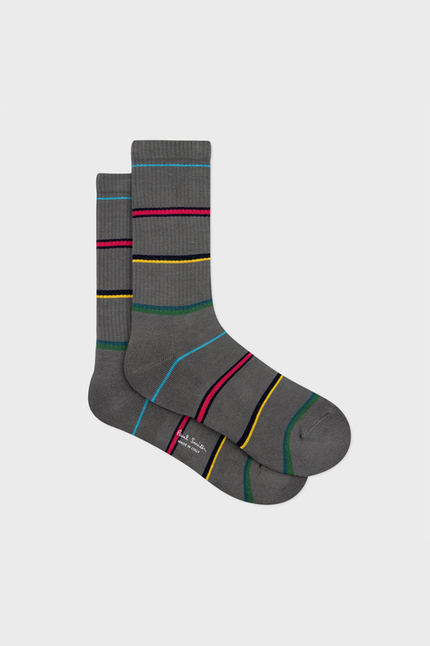 MEN SOCK PS CILLIAN STRIPE SLATE 3