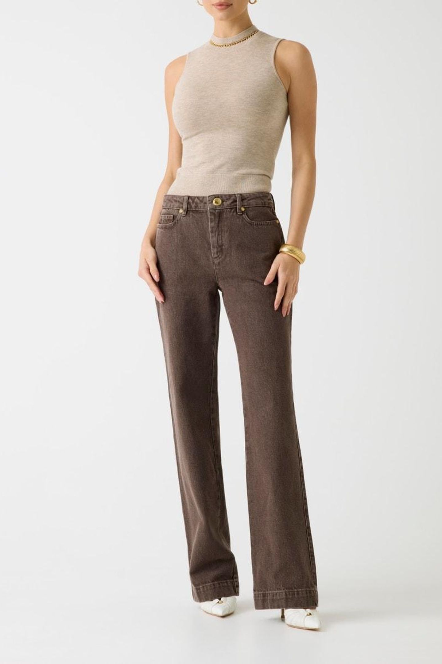 ABEL CN SL TOP CHAIN VELVET TAUPE MULTI 2