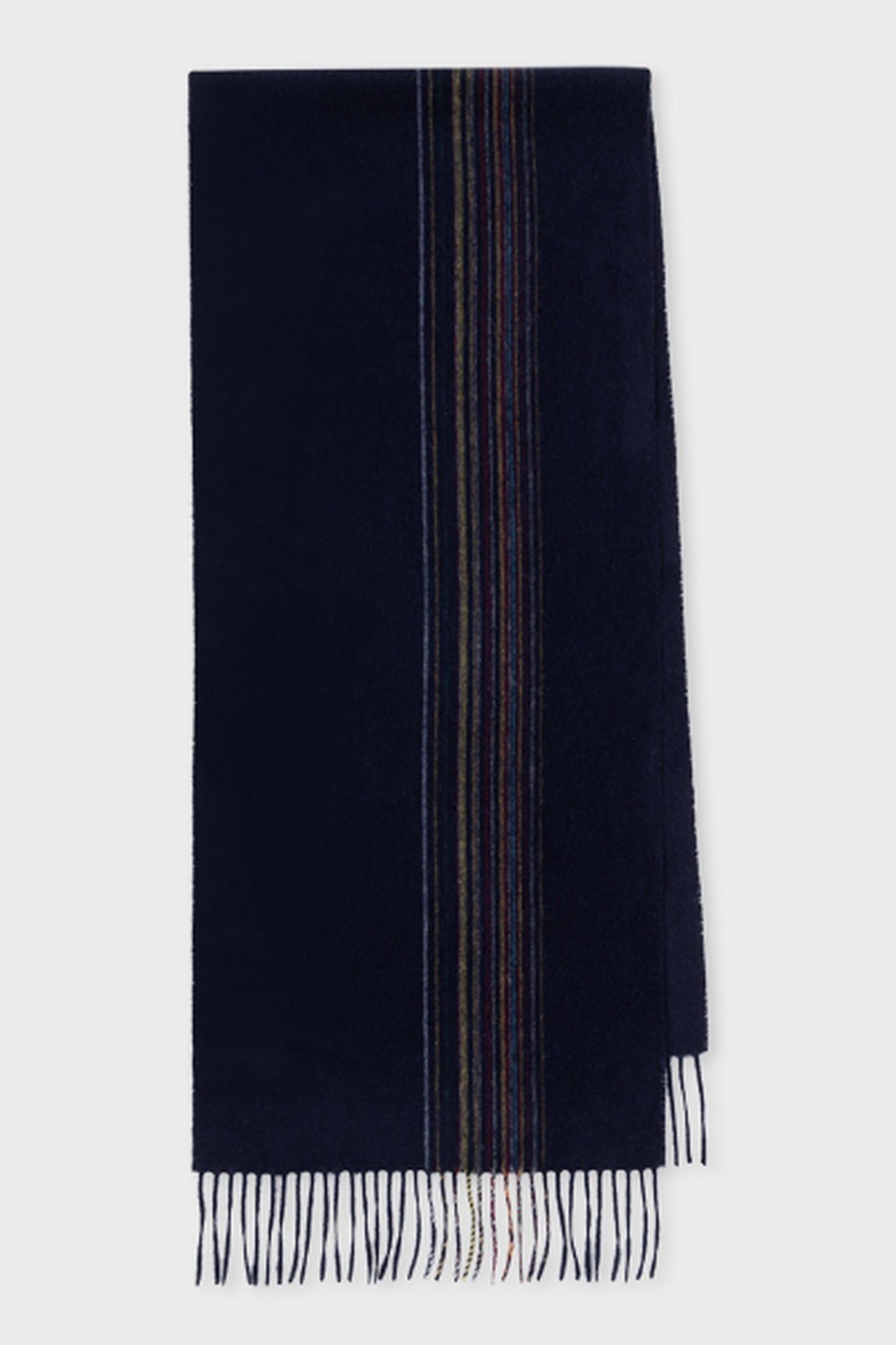 MEN SCARF OFFSET SIGNATR NAVY 1