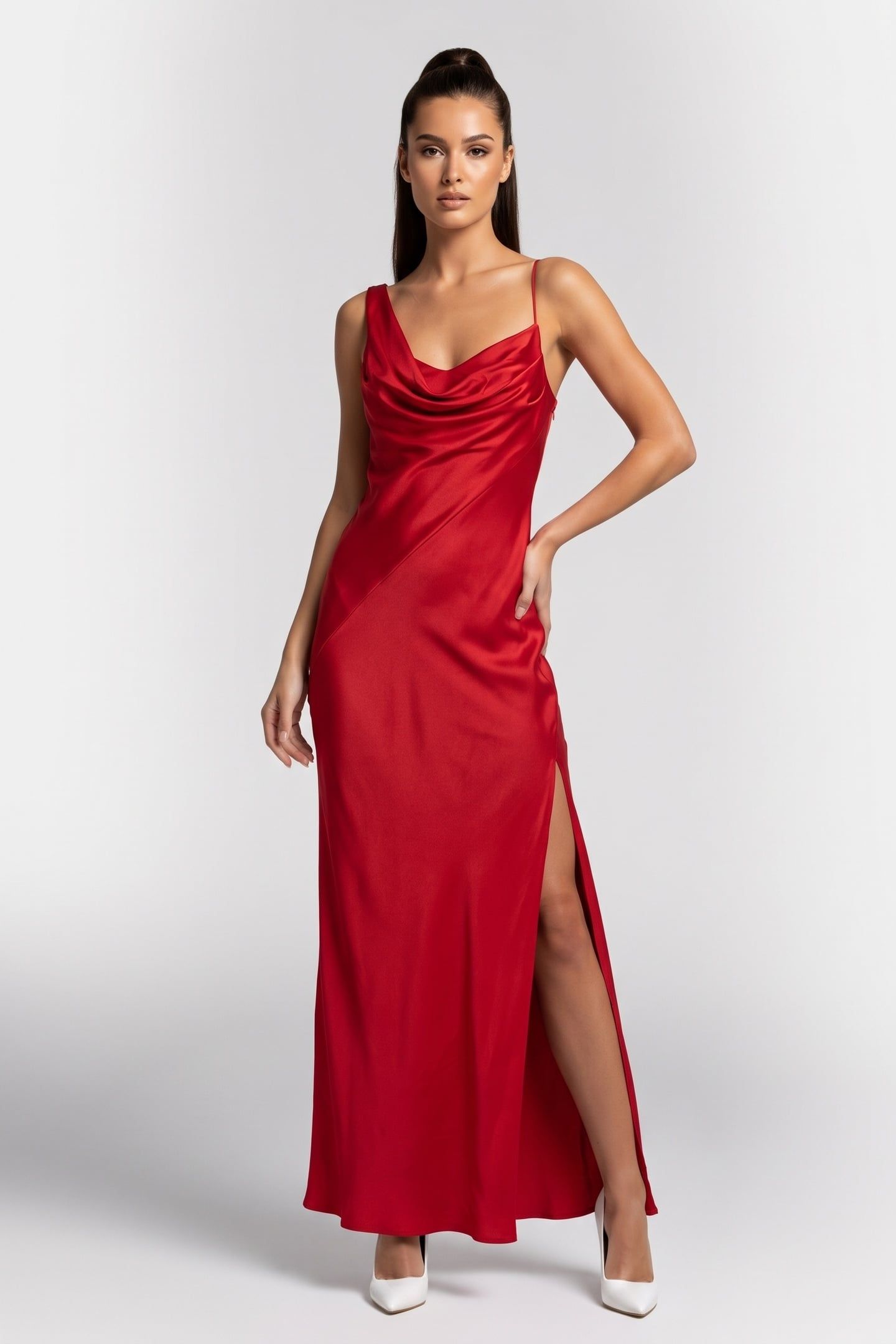 X GINA DRESS RED 1