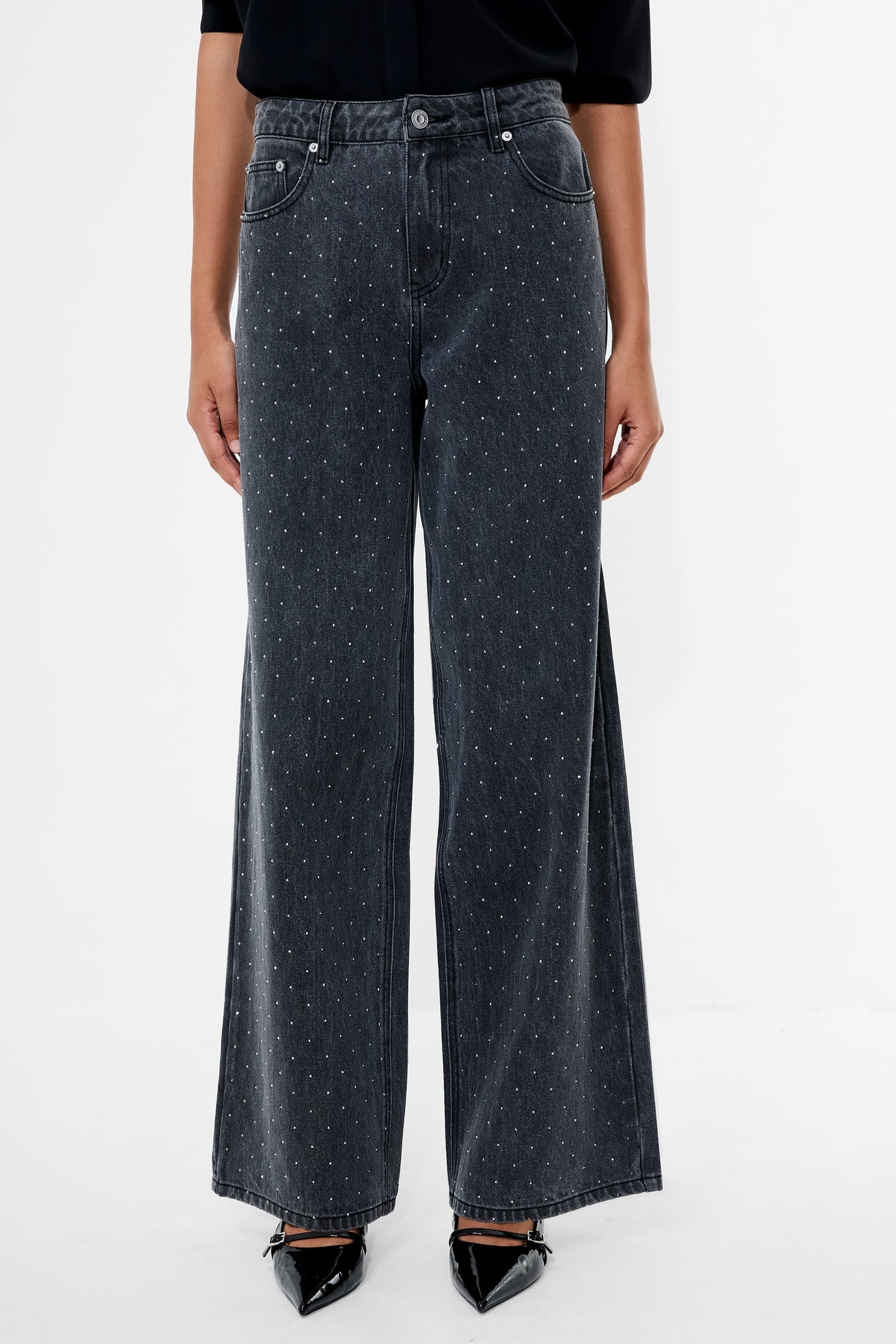 RALPHIE DENIM EMBELLISHED JEAN CHARCOAL GREY CHARCOAL GREY 1