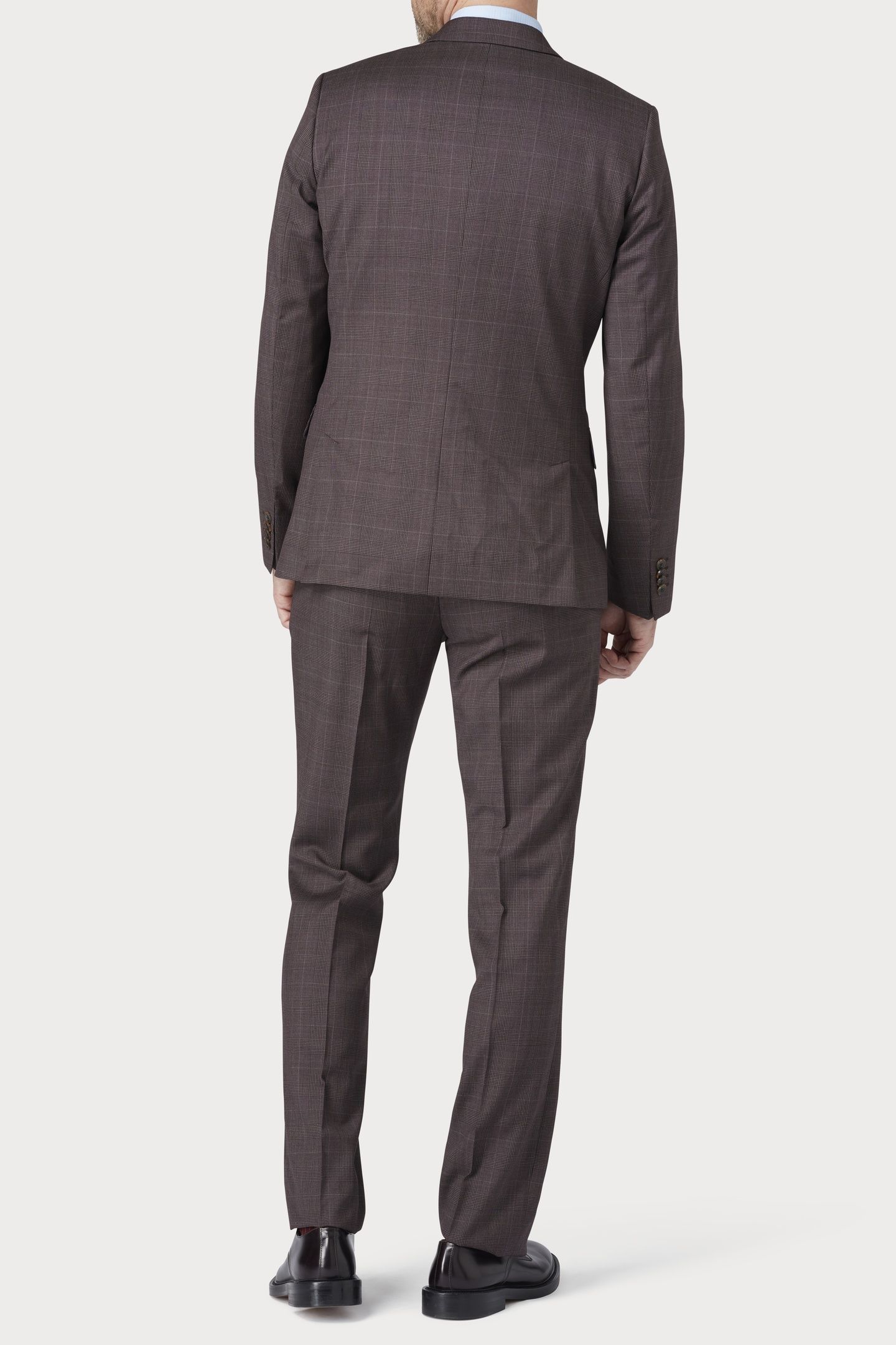MENS TAILORED FIT 2 BUTTON SUIT DARK VIOLET 2