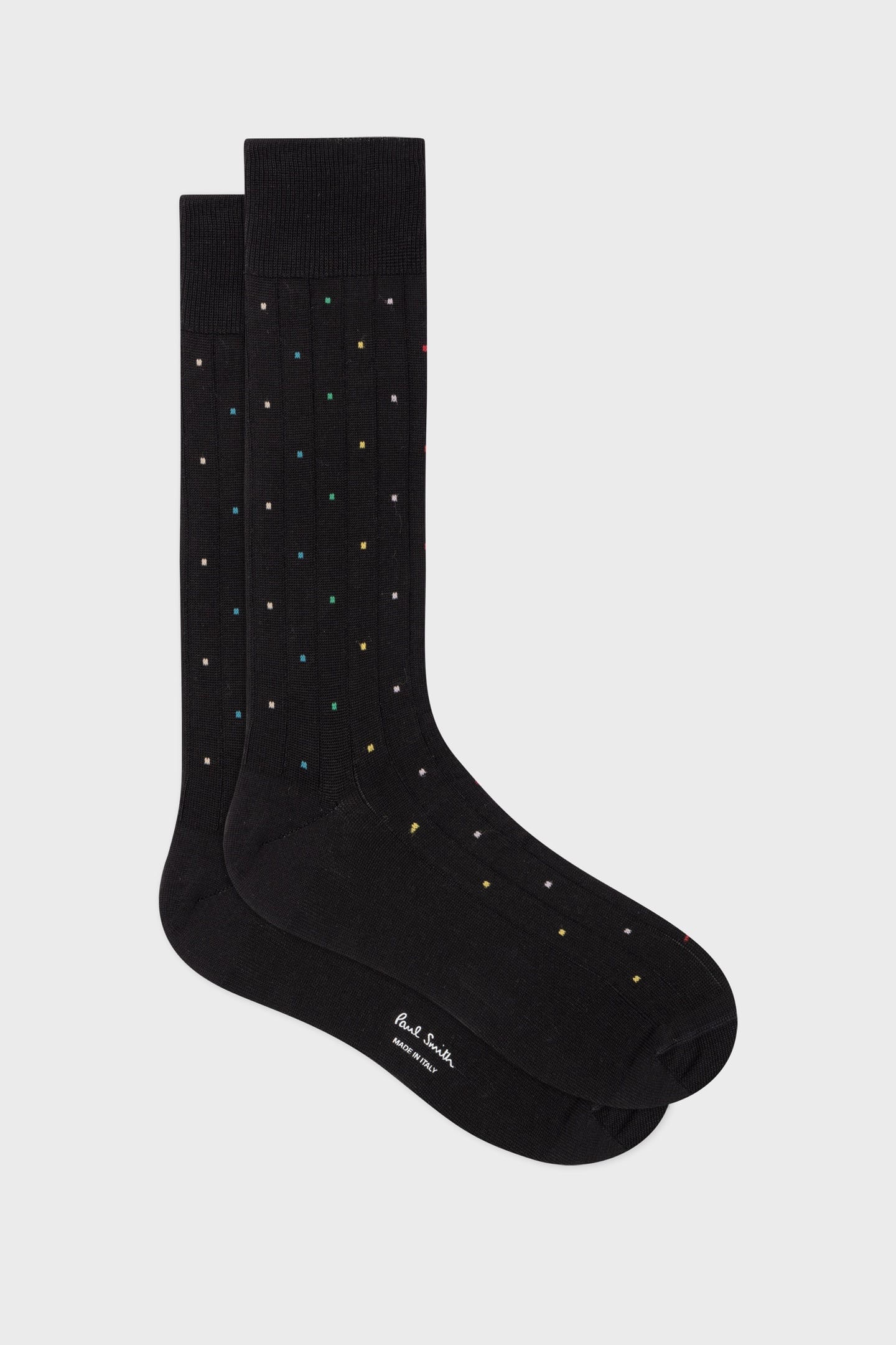 MEN SOCK SIGNATURE DOT BLACK 1