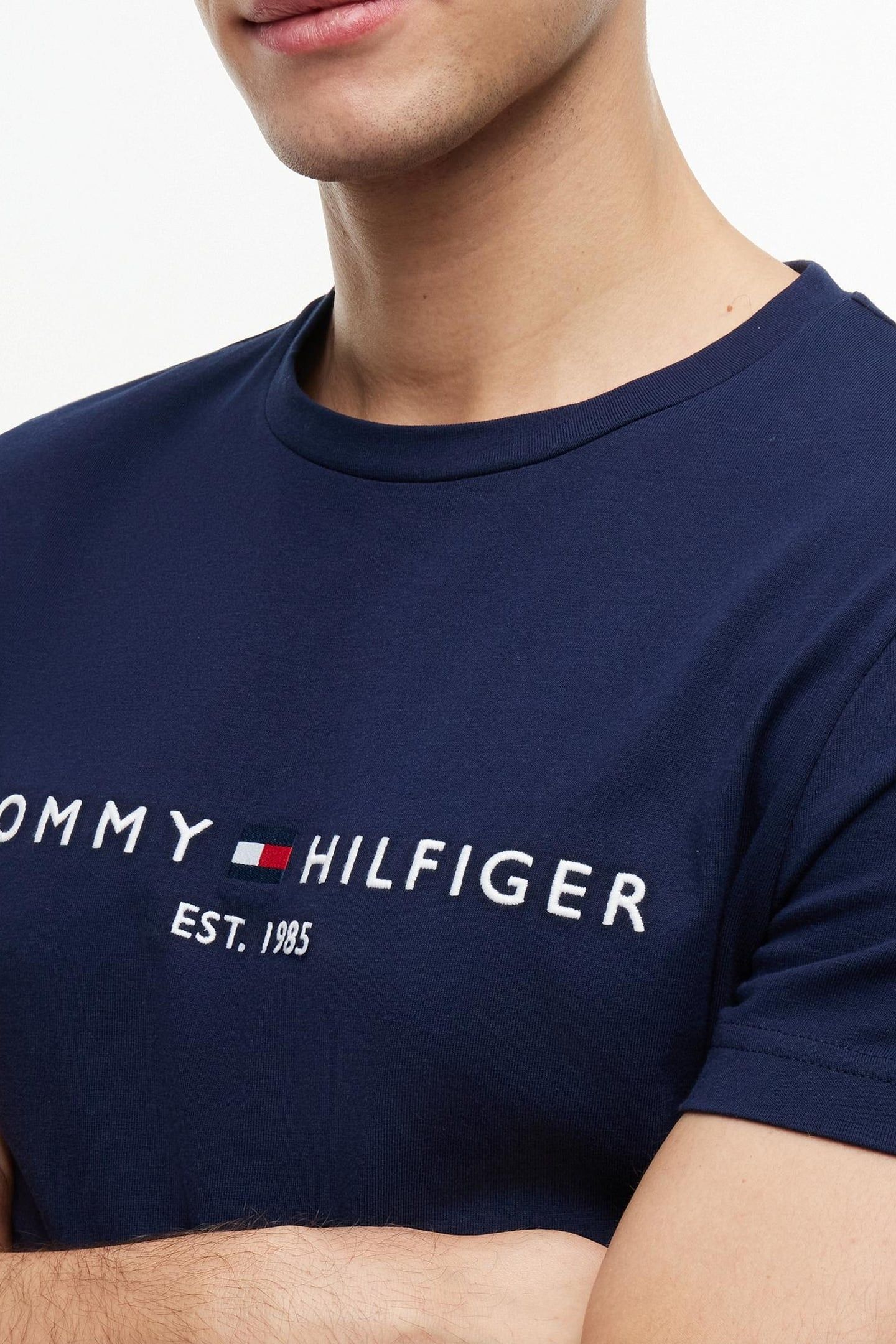 TOMMY LOGO TEE CARBON NAVY 5