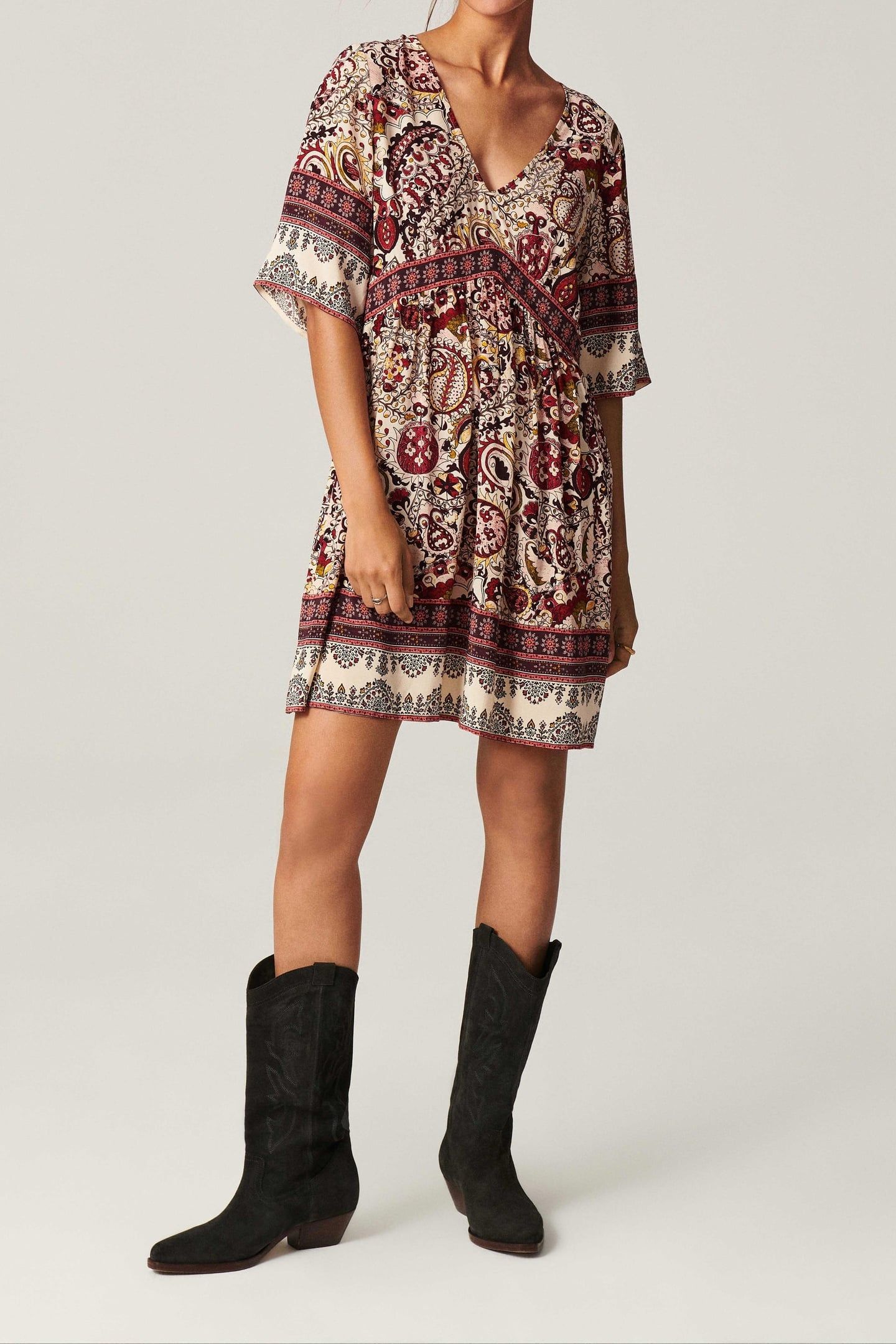 MINI DRESS ECRU 1