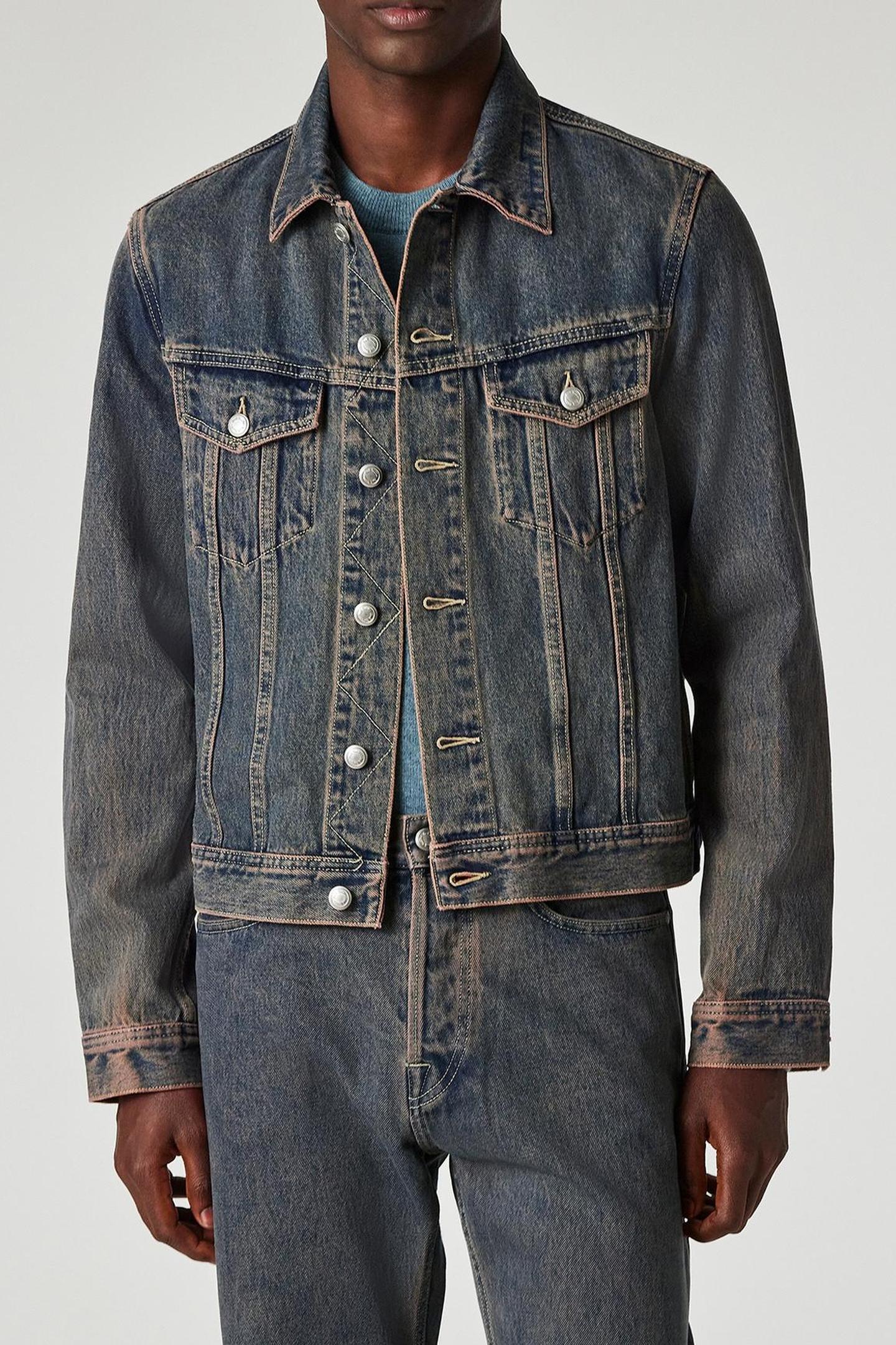 MENS JEAN JACKET MAUVE 1