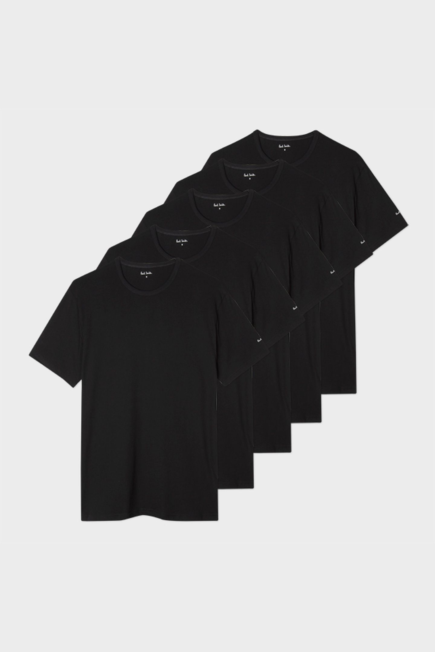 MEN T-SHIRT 5 PACK BLACK 5