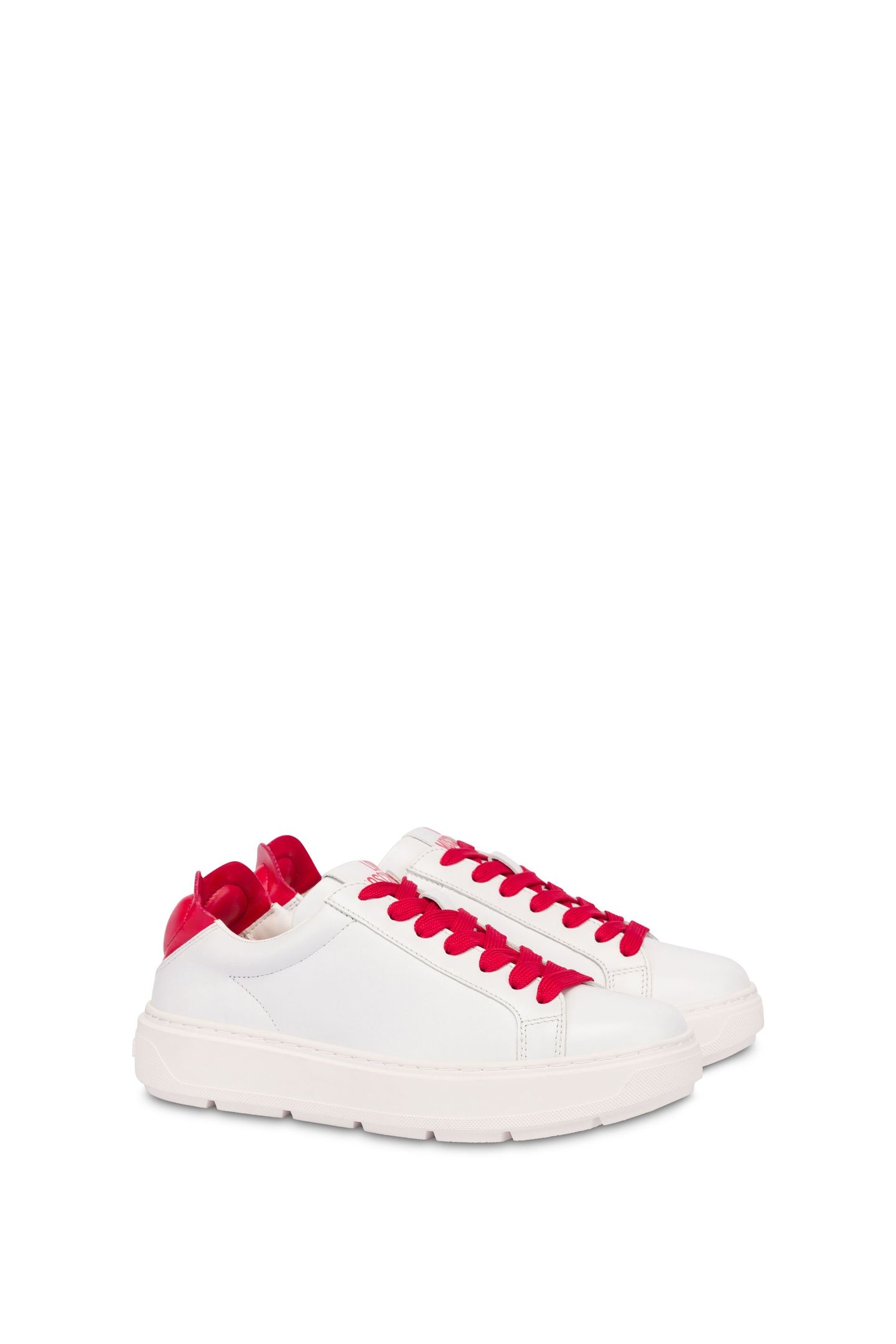 NAPPA LEATHER AND LAMBSKIN SNEAKERS WHITE 2