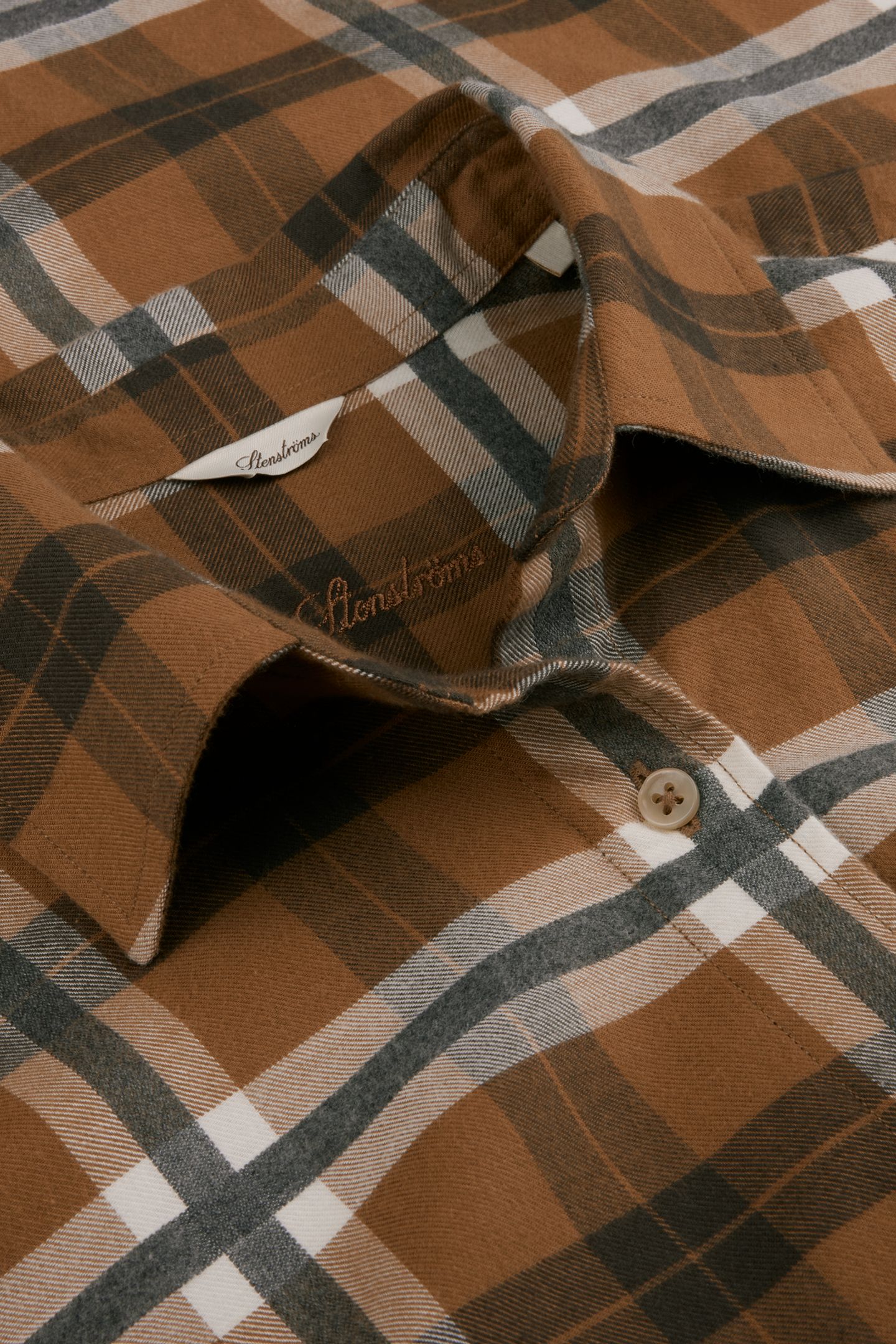 FRANNIE SHIRT LIGHT BROWN CHECK 3